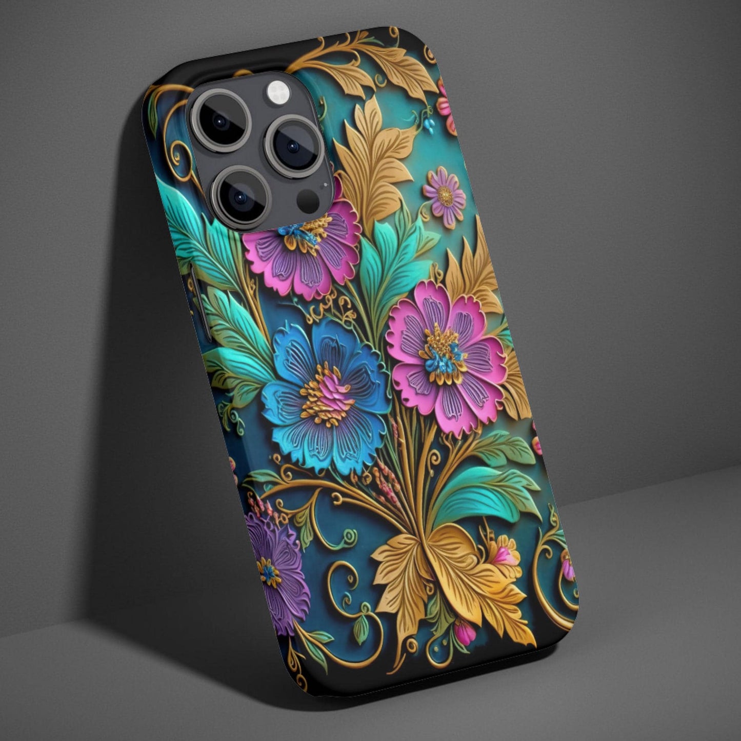 3D Flower Pattern Phone Case