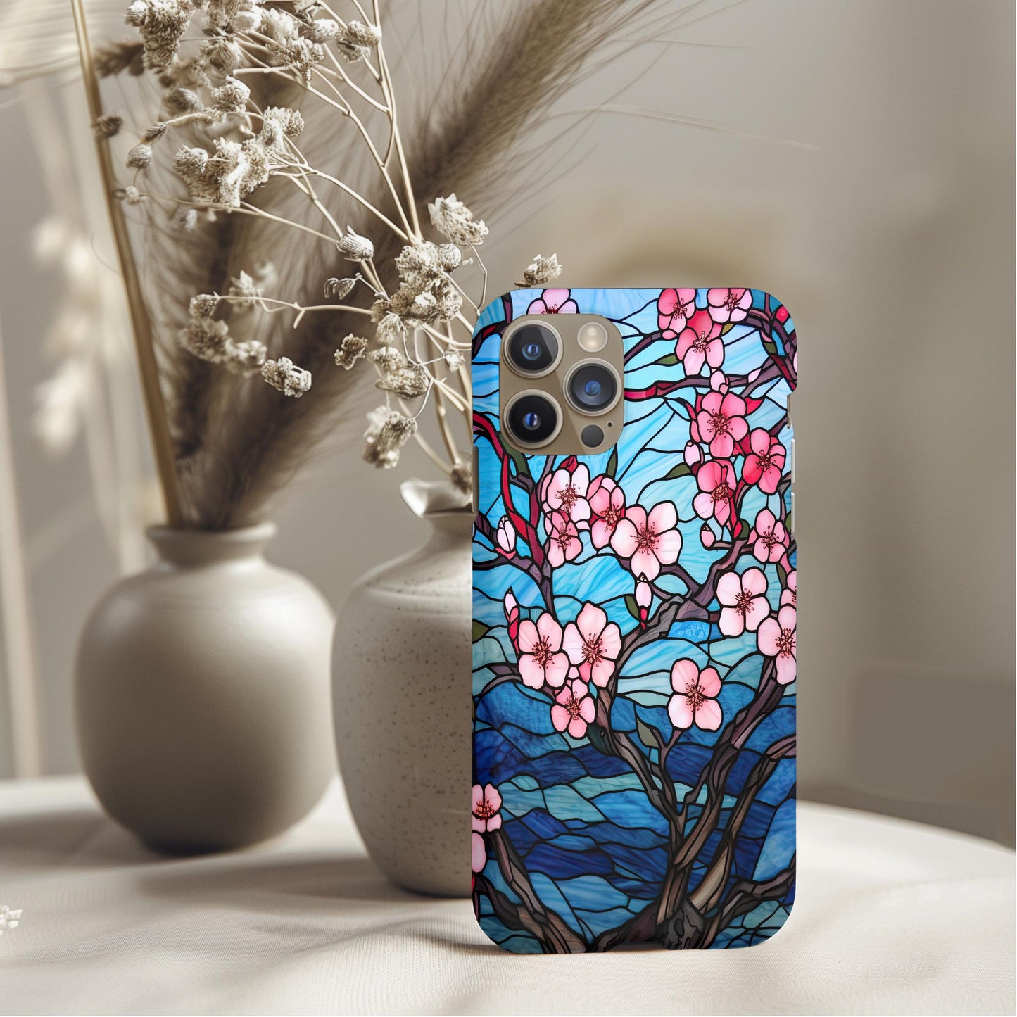 Stained Glass Floral Pattern Phone Case