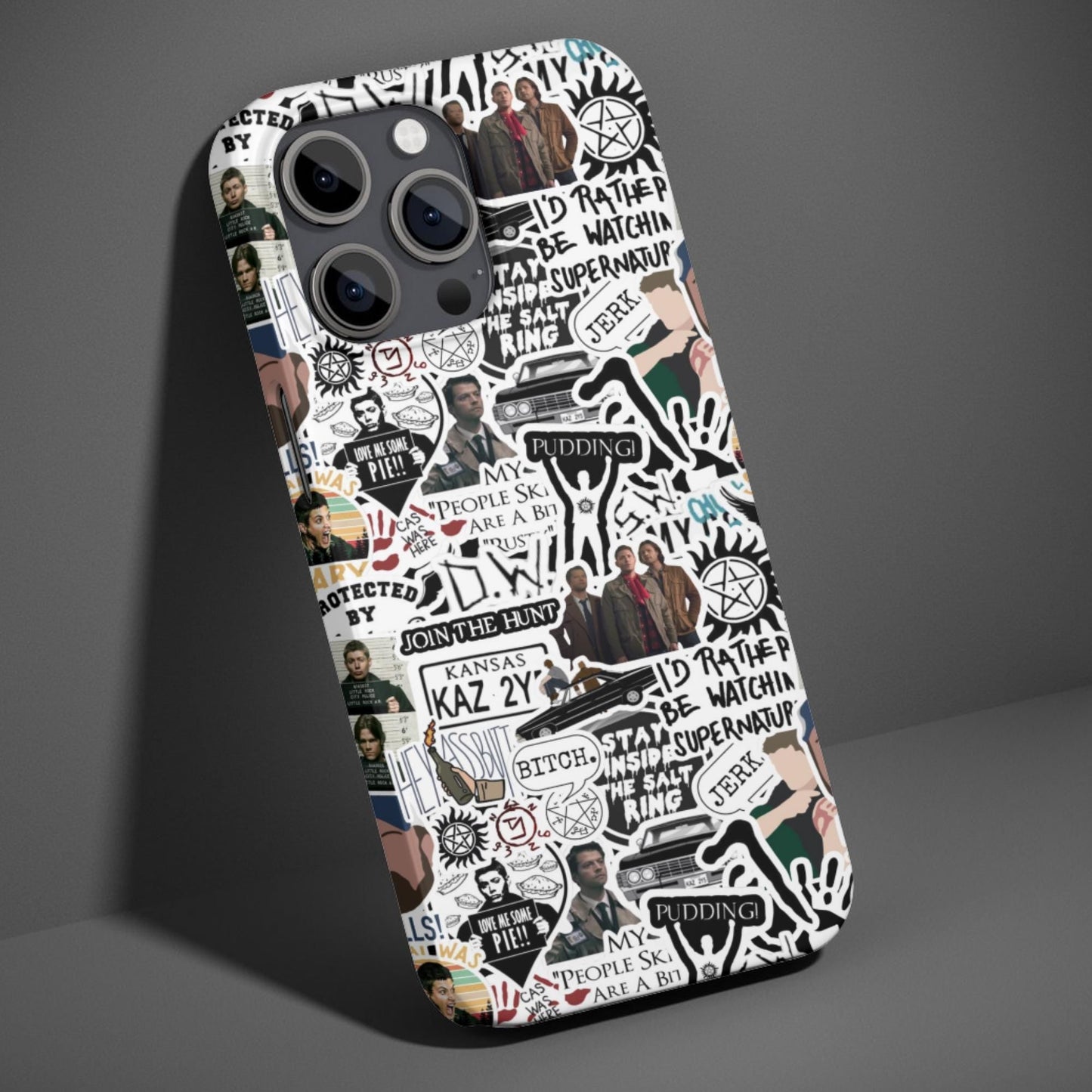Supernatural Stickers Collage Phone Case