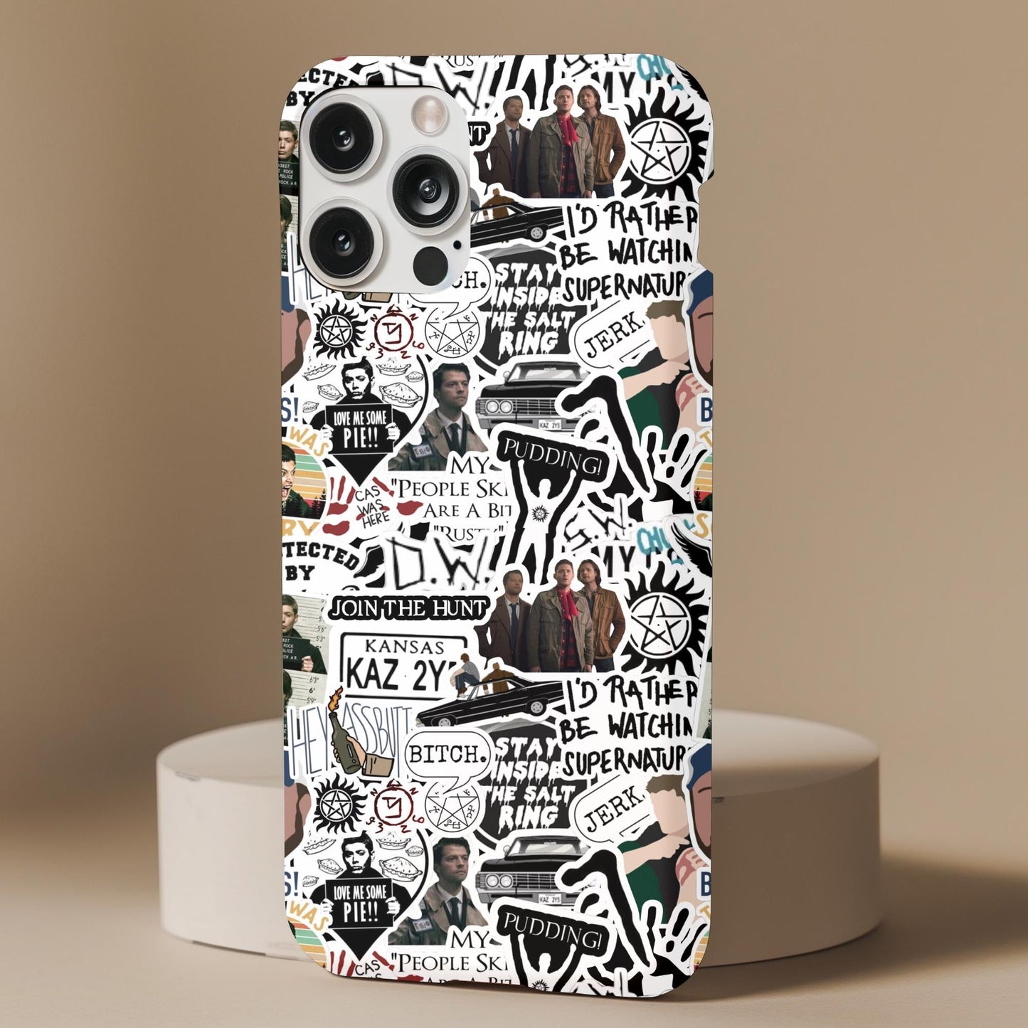 Supernatural Stickers Collage Phone Case