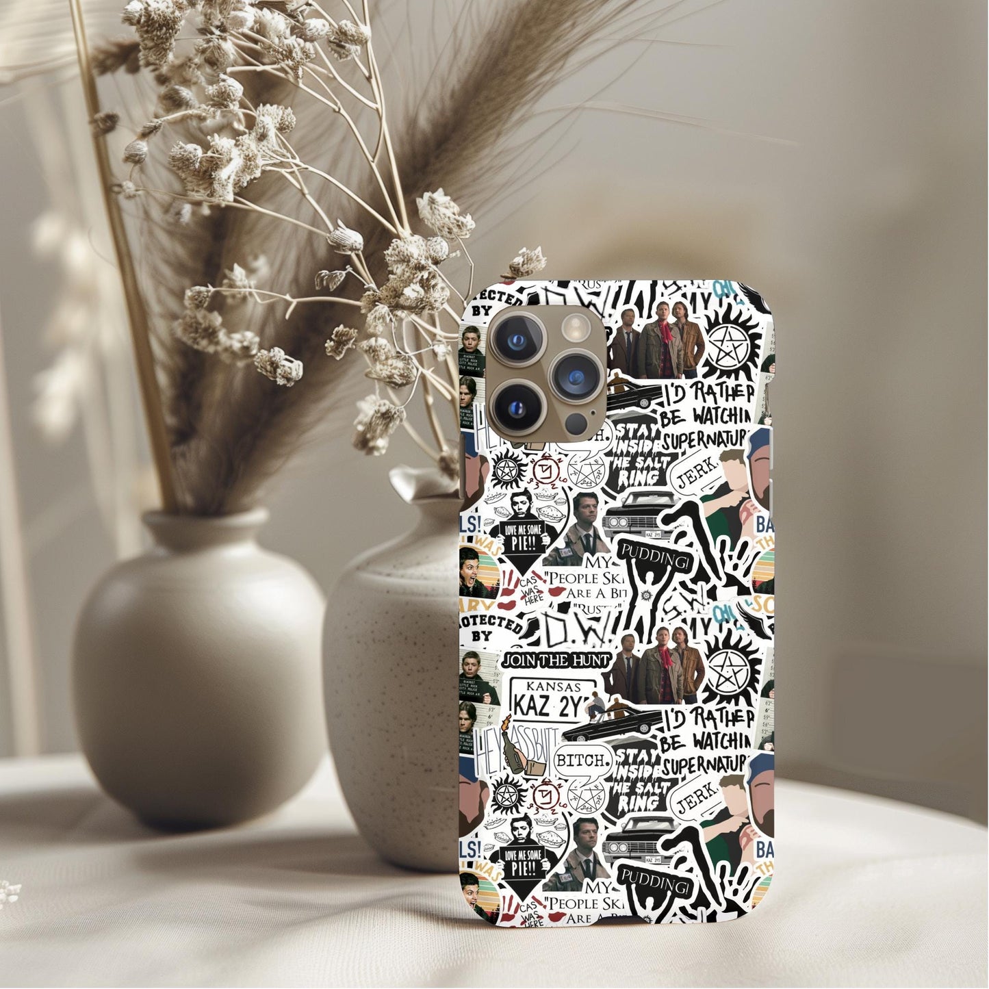 Supernatural Stickers Collage Phone Case