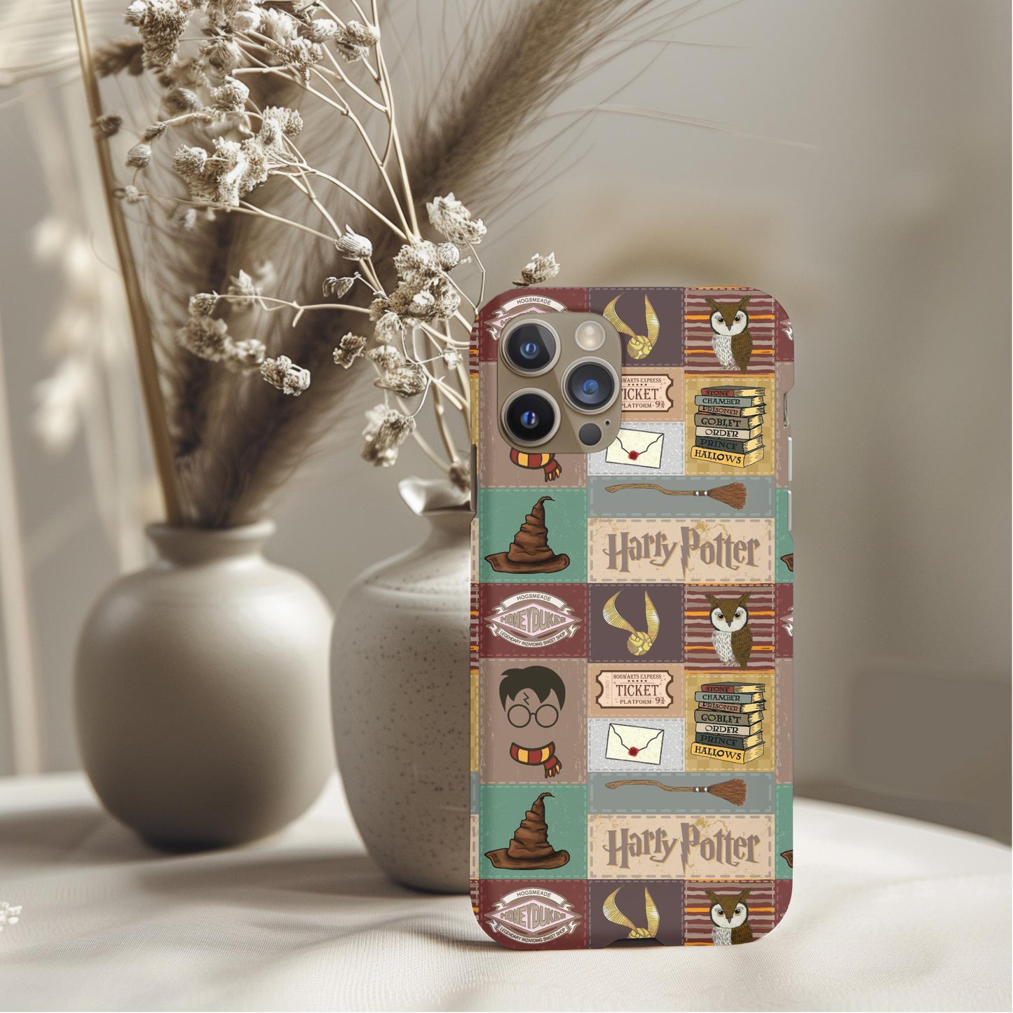 Wizard Potter Patchwork Phone Case