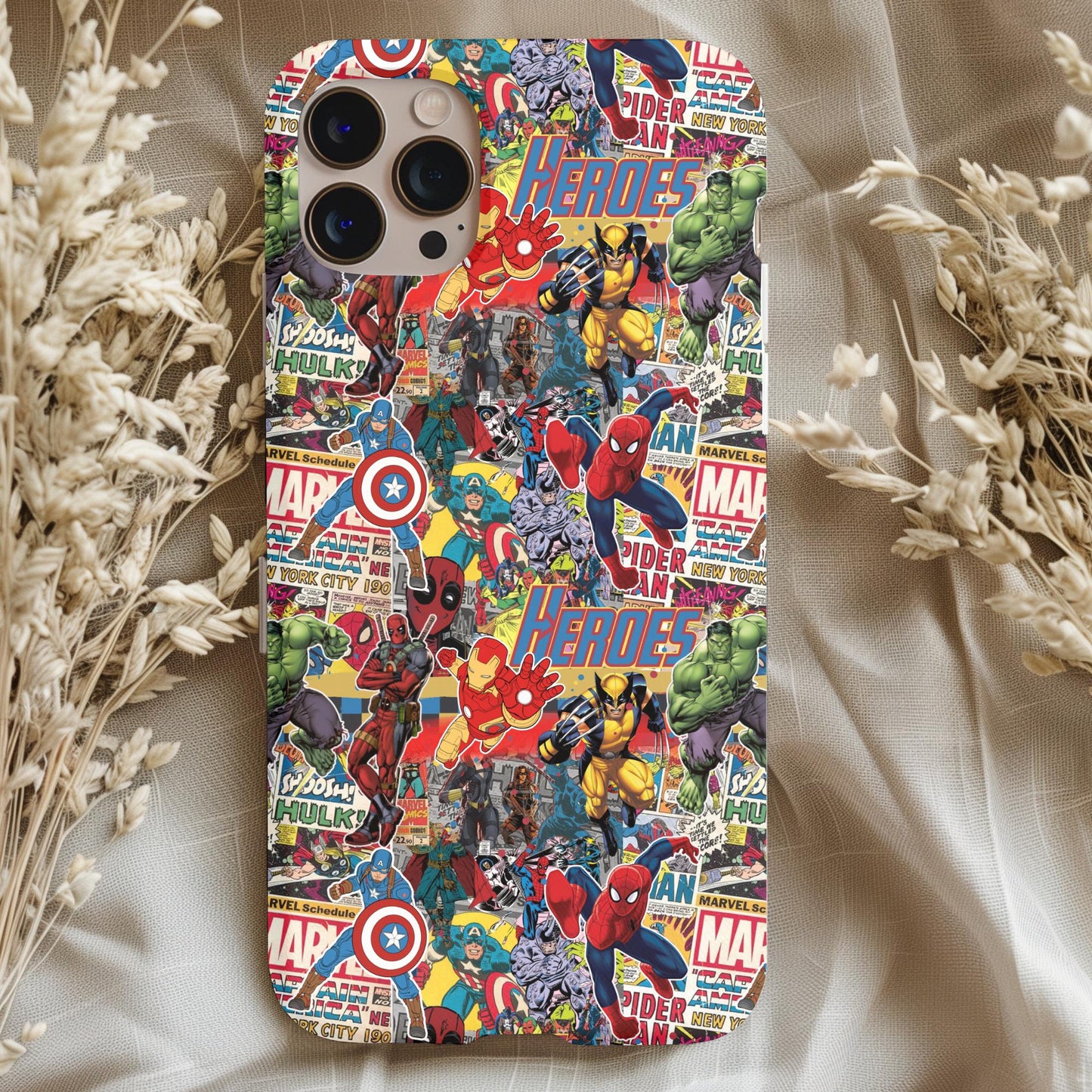 Avengers Superhero Collage Phone Case