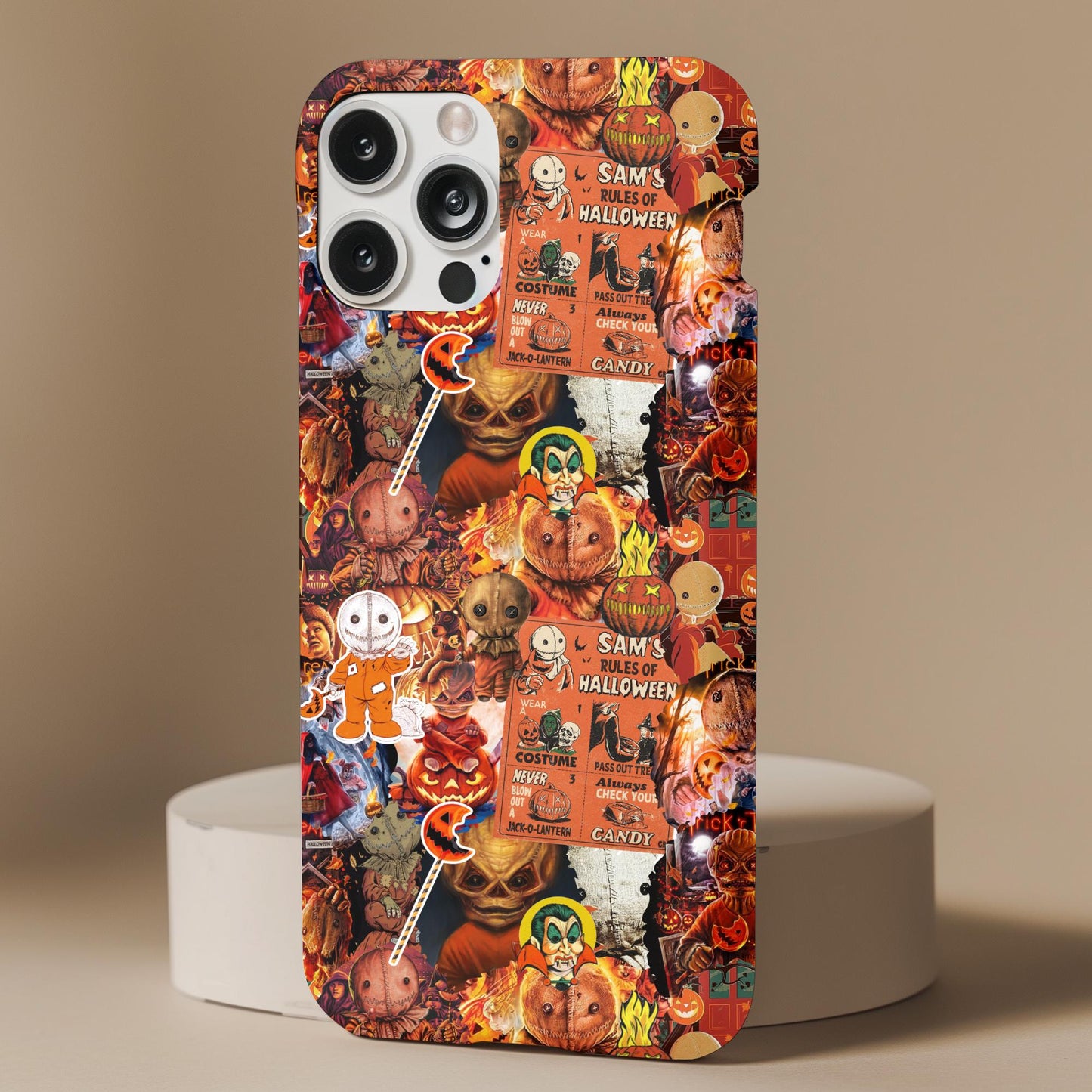 Trick r Treat Sam Collage Phone Case