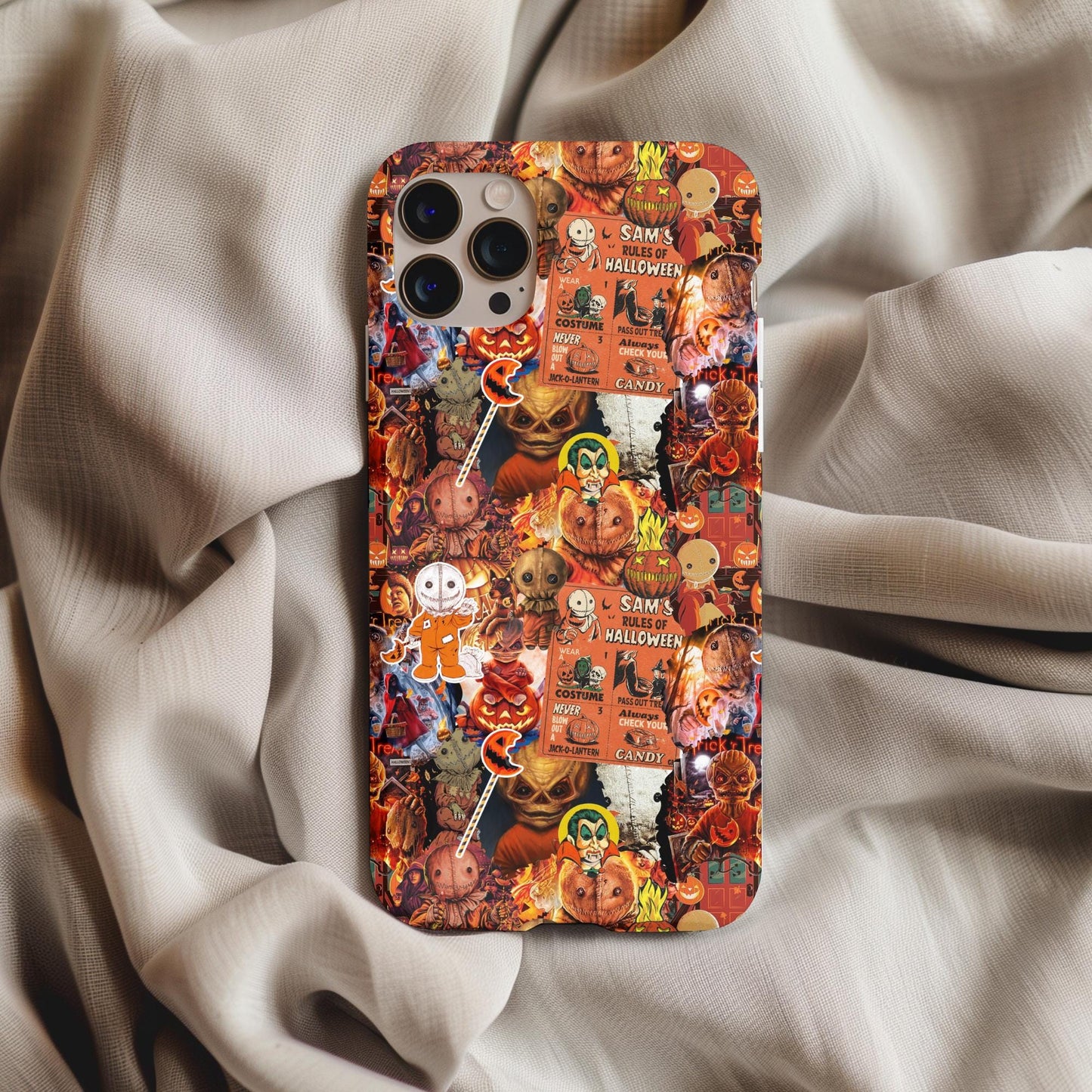 Trick r Treat Sam Collage Phone Case