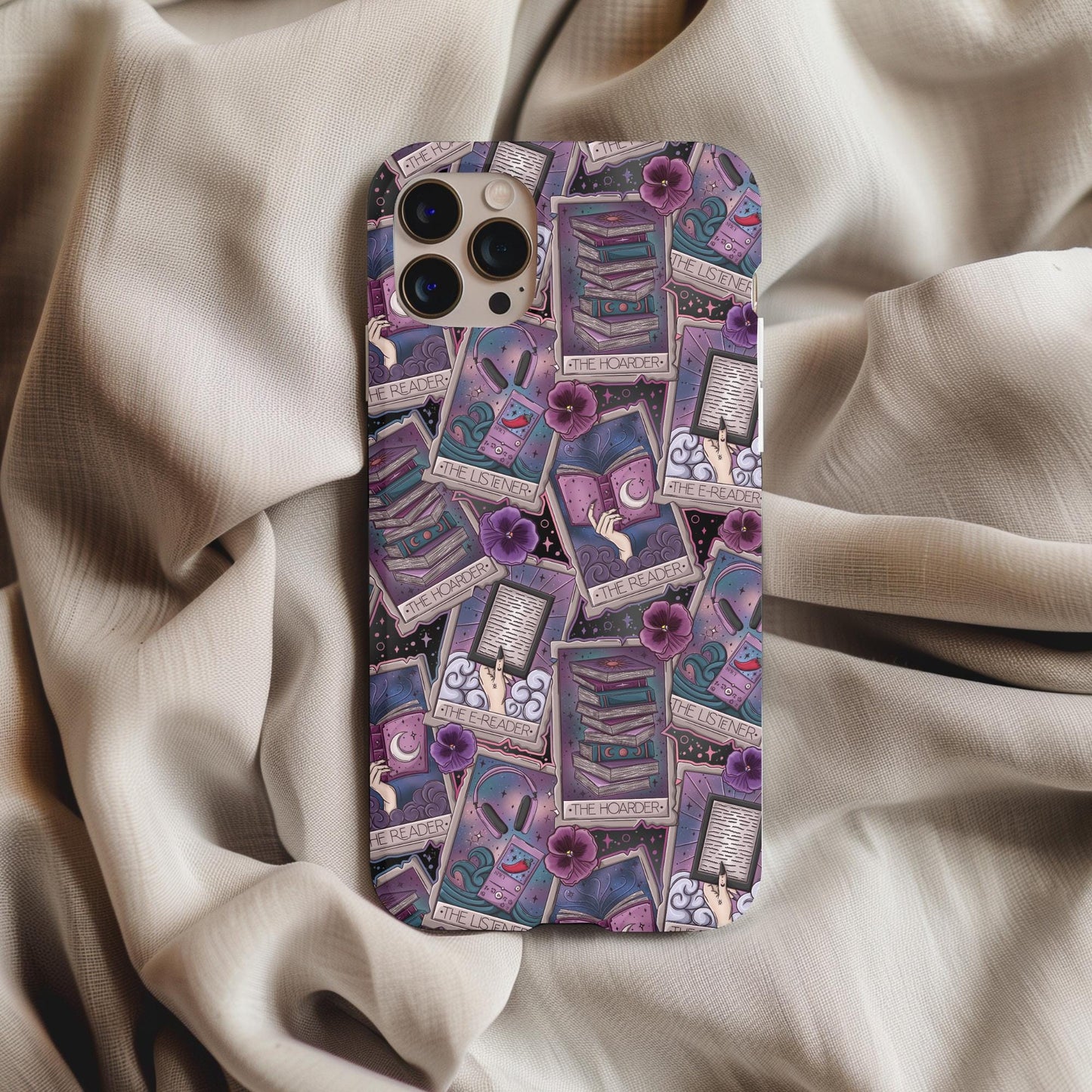 Bookish Reader Tarot Cards Phone Case