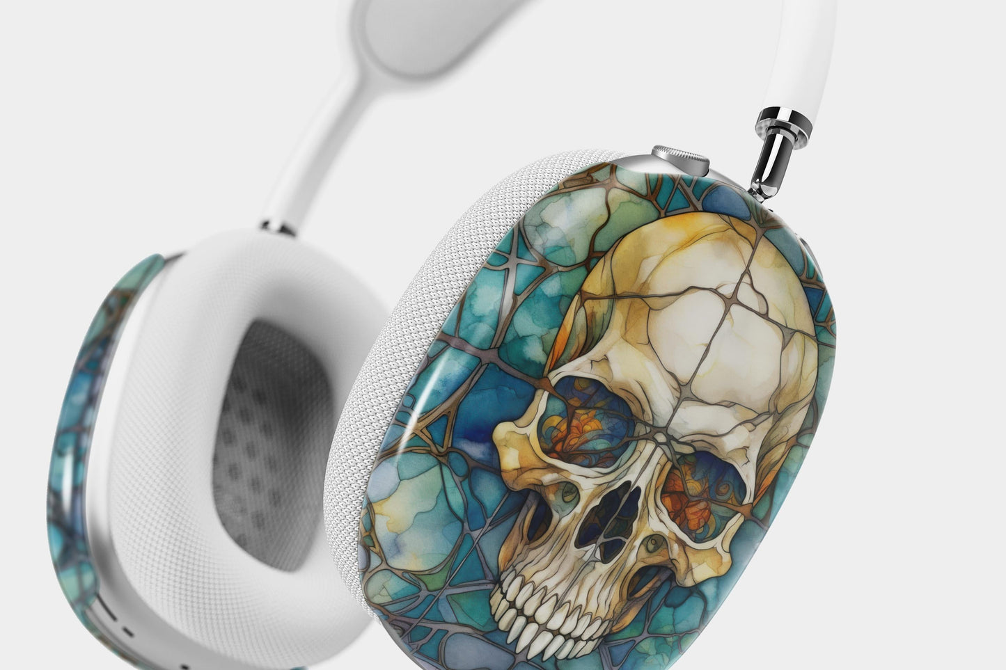 Stained Glass Skeleton AirPods Max Case