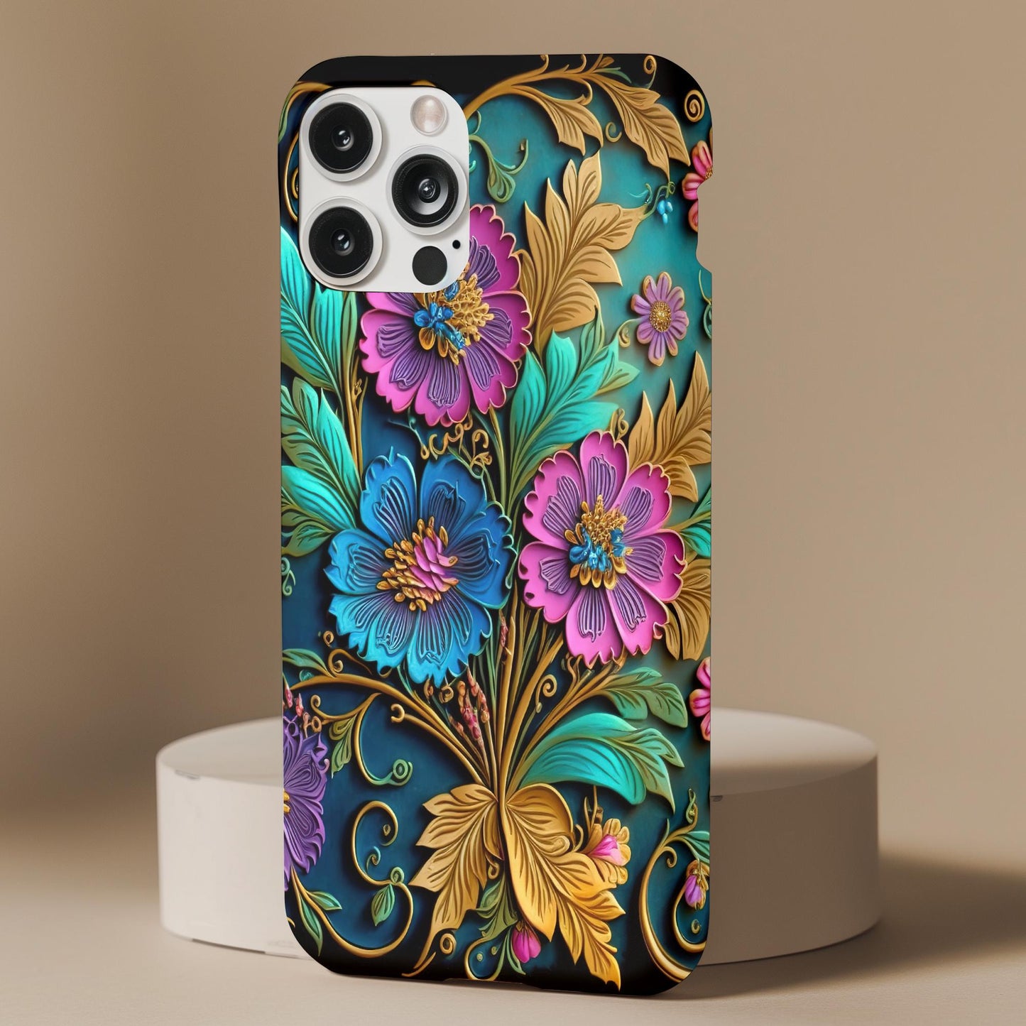 3D Flower Pattern Phone Case