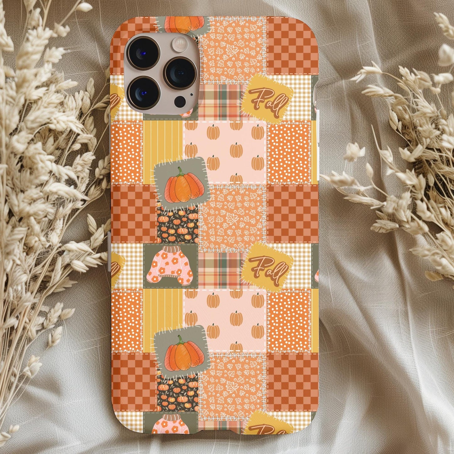 Autumn Fall Patchwork Phone Case