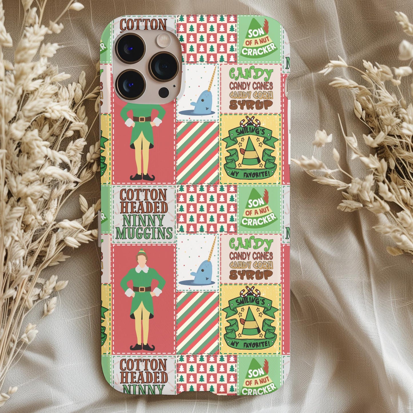 Christmas Elf Patchwork Phone Case