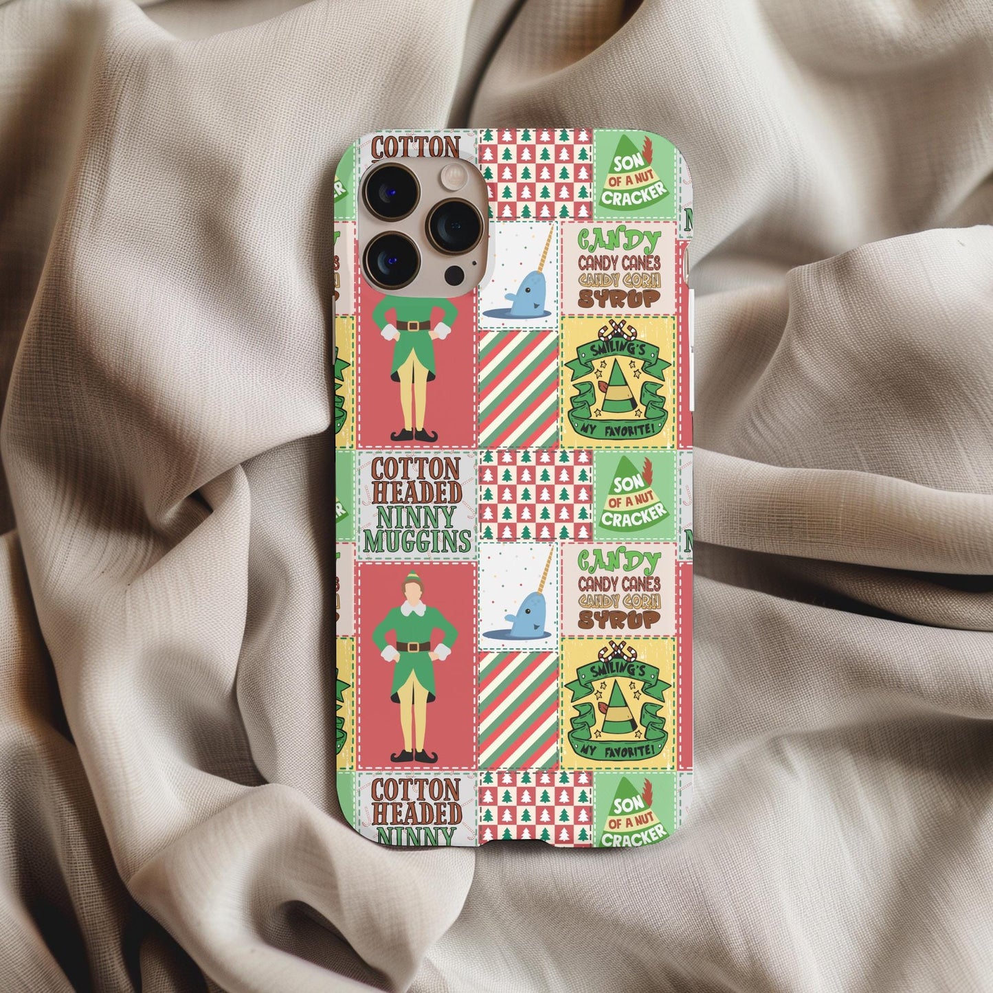 Christmas Elf Patchwork Phone Case