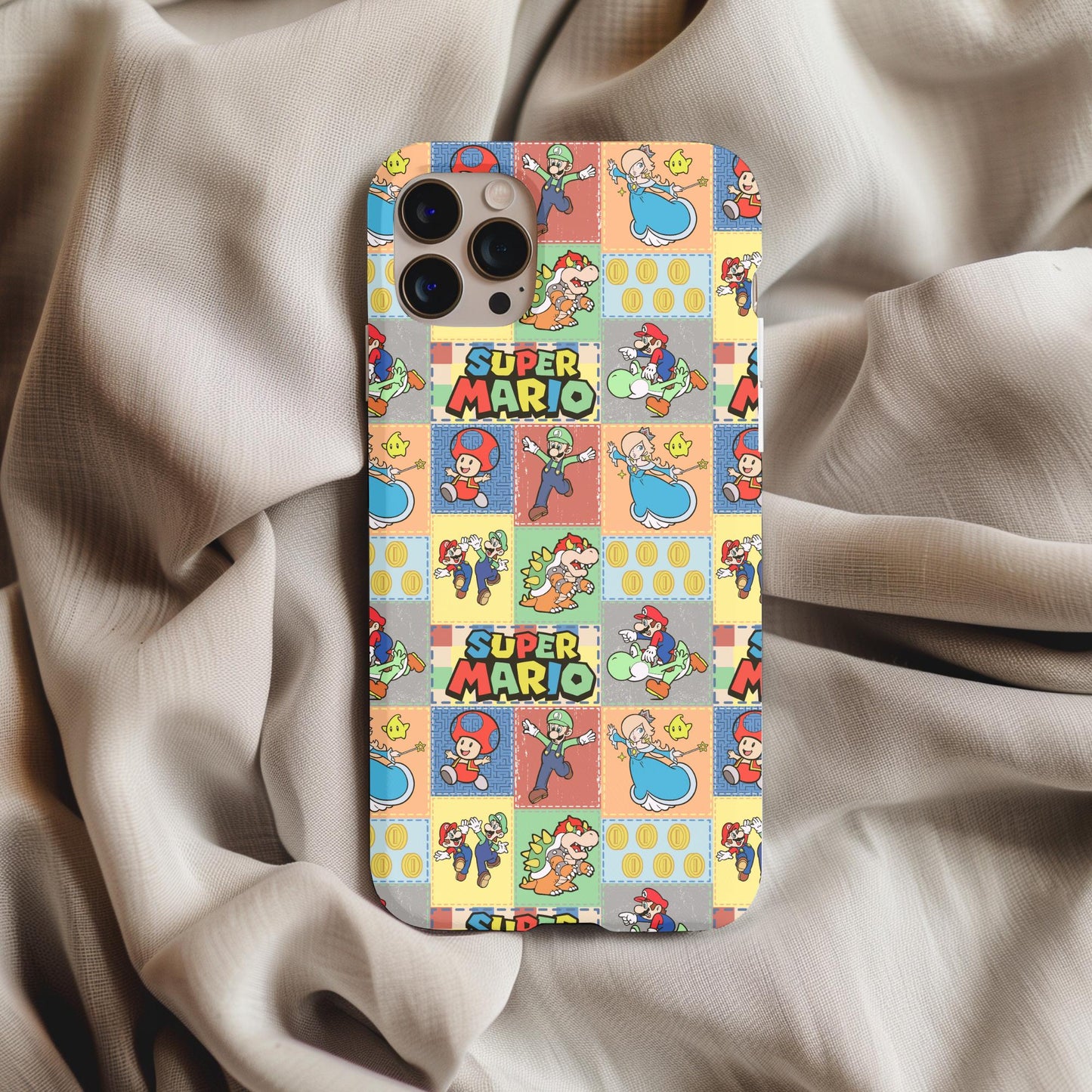 Super Mario Patchwork Phone Case