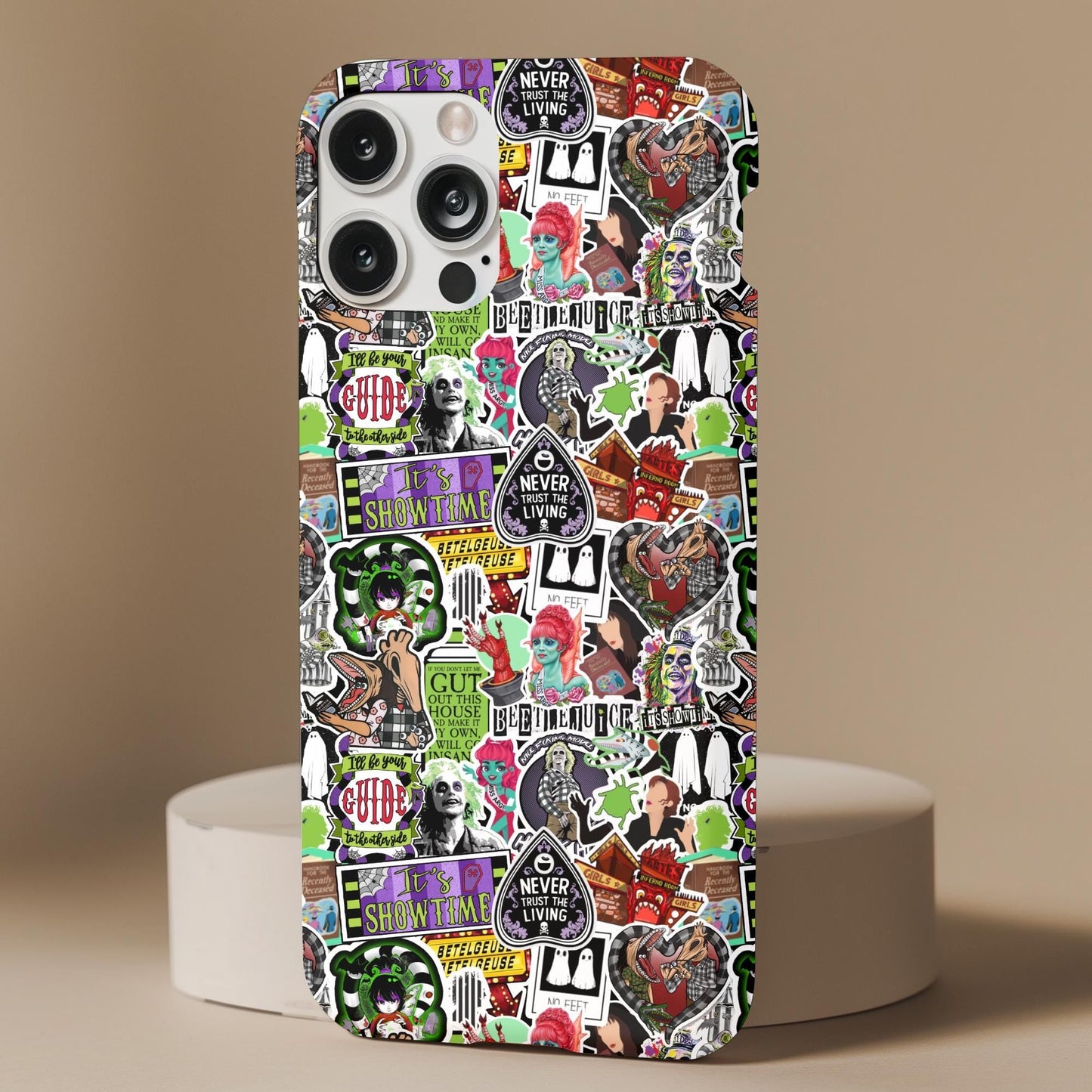 Beetlejuice Stickers Collage Phone Case