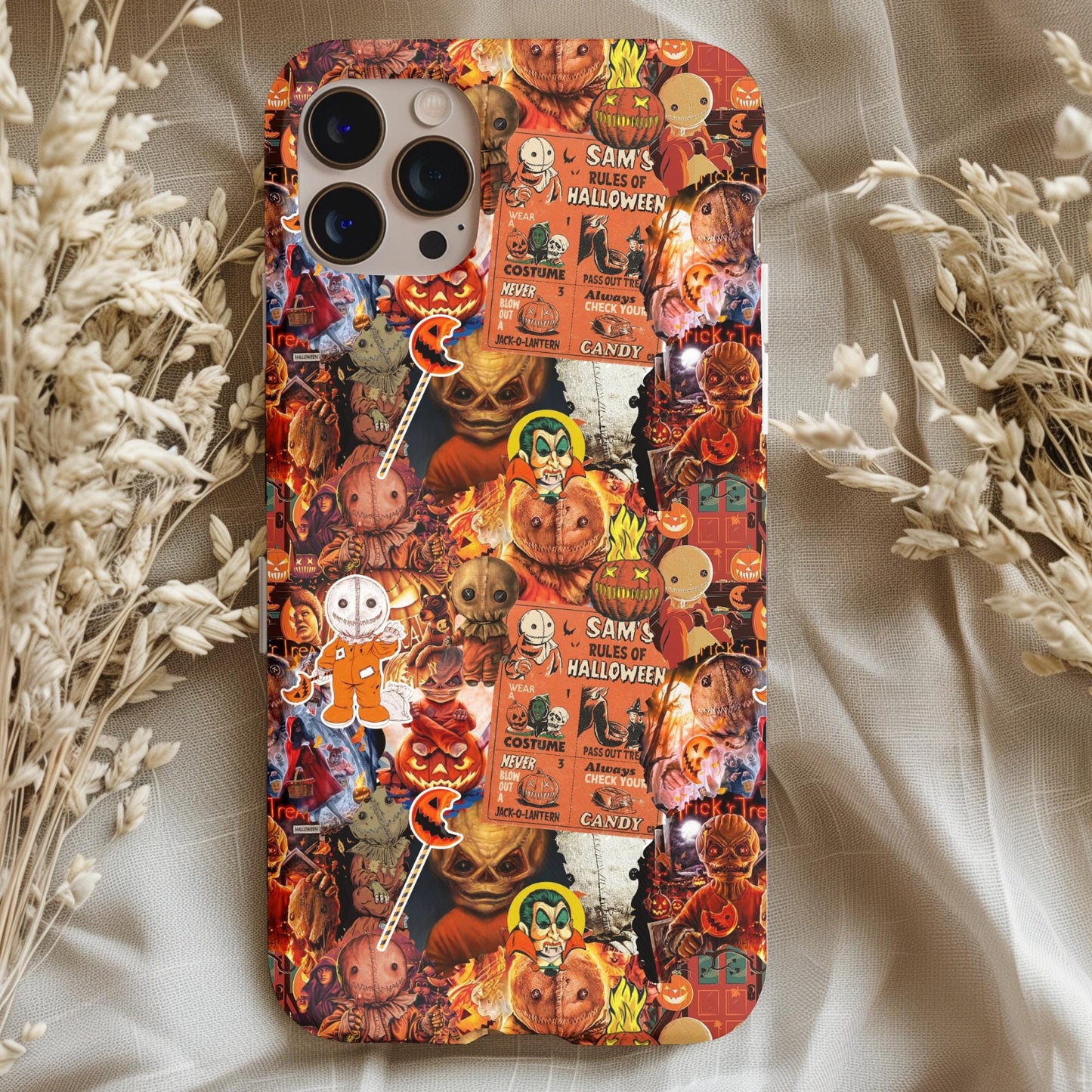 Trick r Treat Sam Collage Phone Case