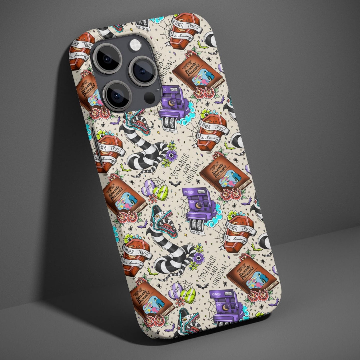 Beetlejuice Sandworm Tattoo Phone Case