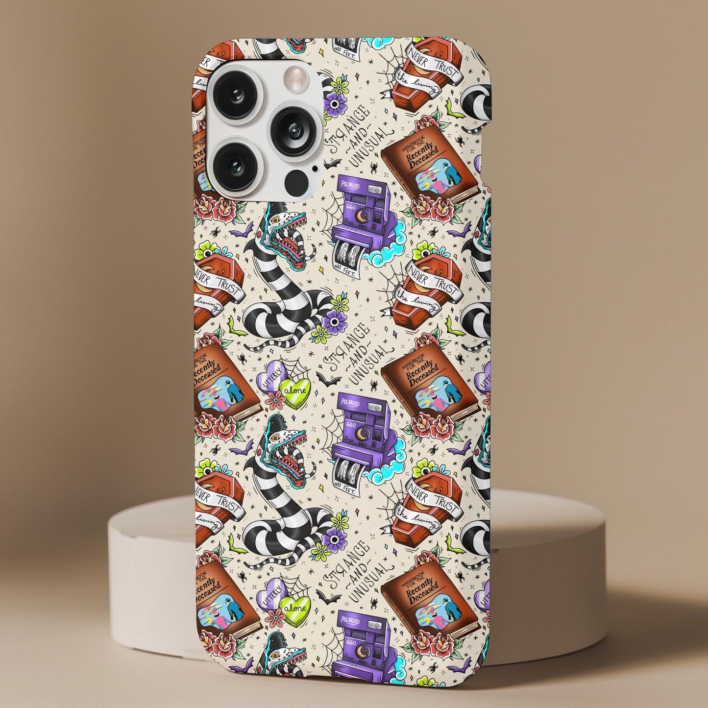 Beetlejuice Sandworm Tattoo Phone Case