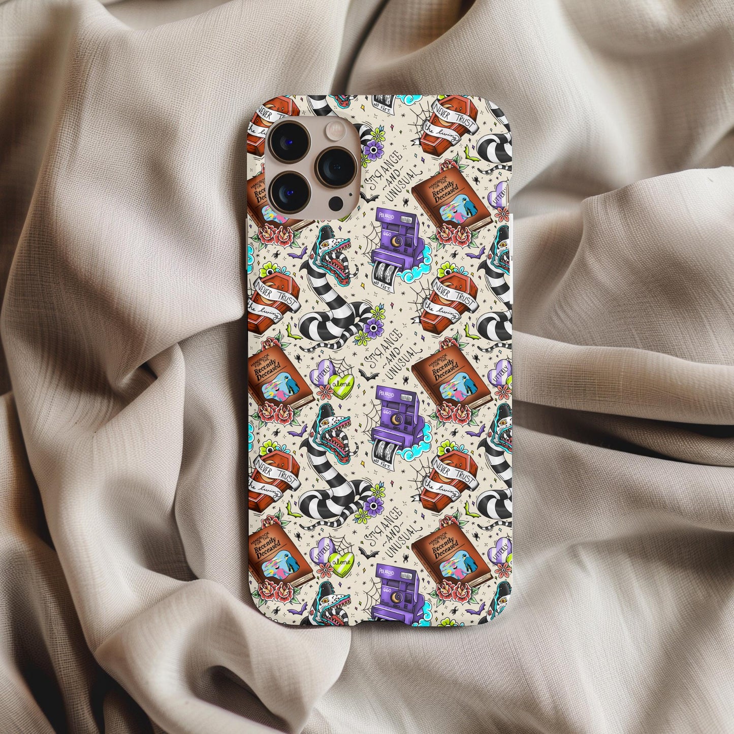 Beetlejuice Sandworm Tattoo Phone Case