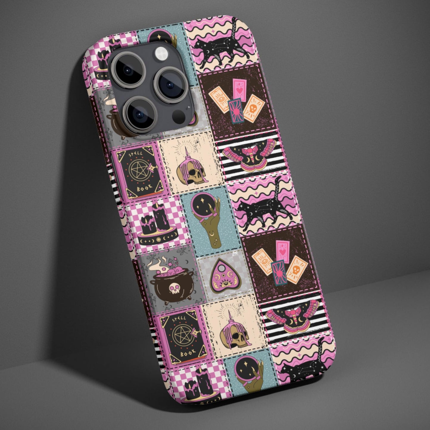 Witchy Spirit Board Planchette Patchwork Phone Case