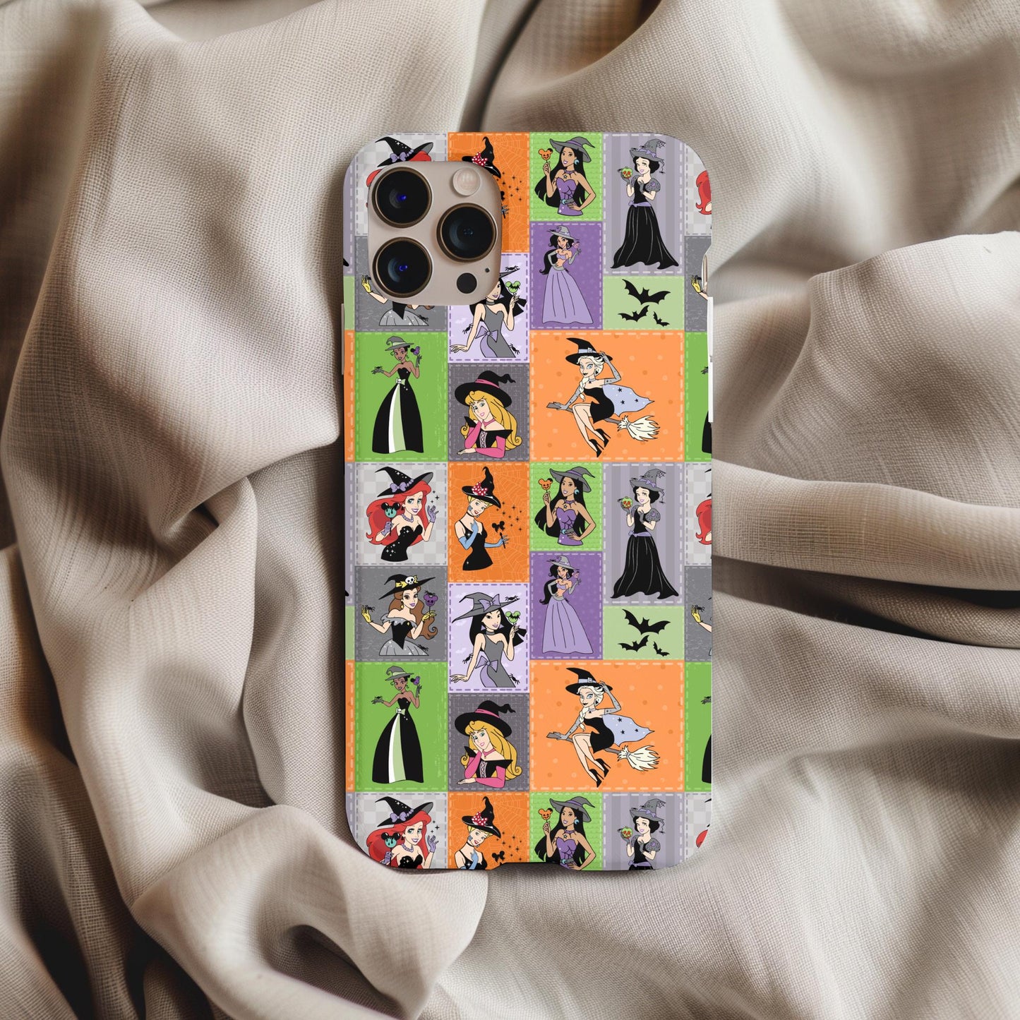 Spooky Princesses Patchwork Phone Case