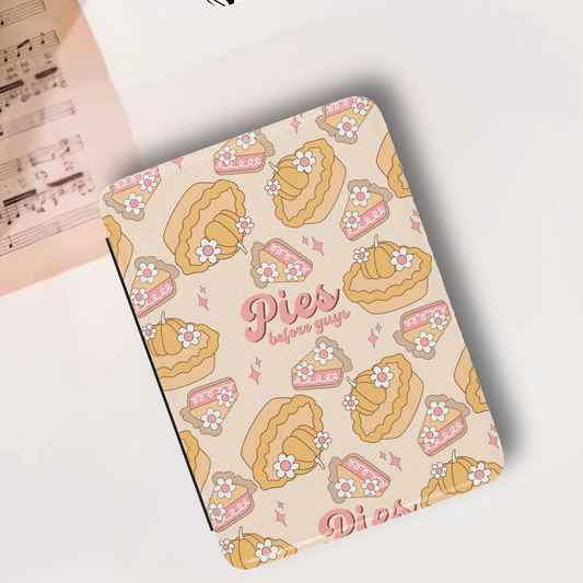 Holiday Pies Before Guys Leather Kindle Case with Hand Strap