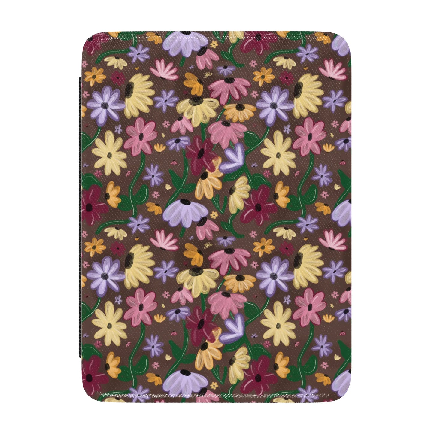 Swiftie Surprise Acoustic Piano Song Floral Leather Kindle Case with Hand Strap