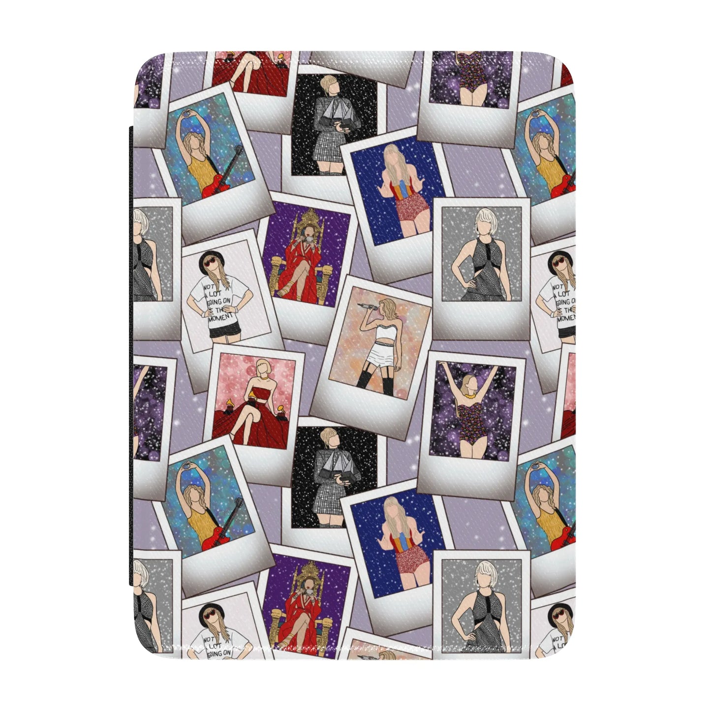 Swiftie Polaroid Leather Kindle Case with Hand Strap