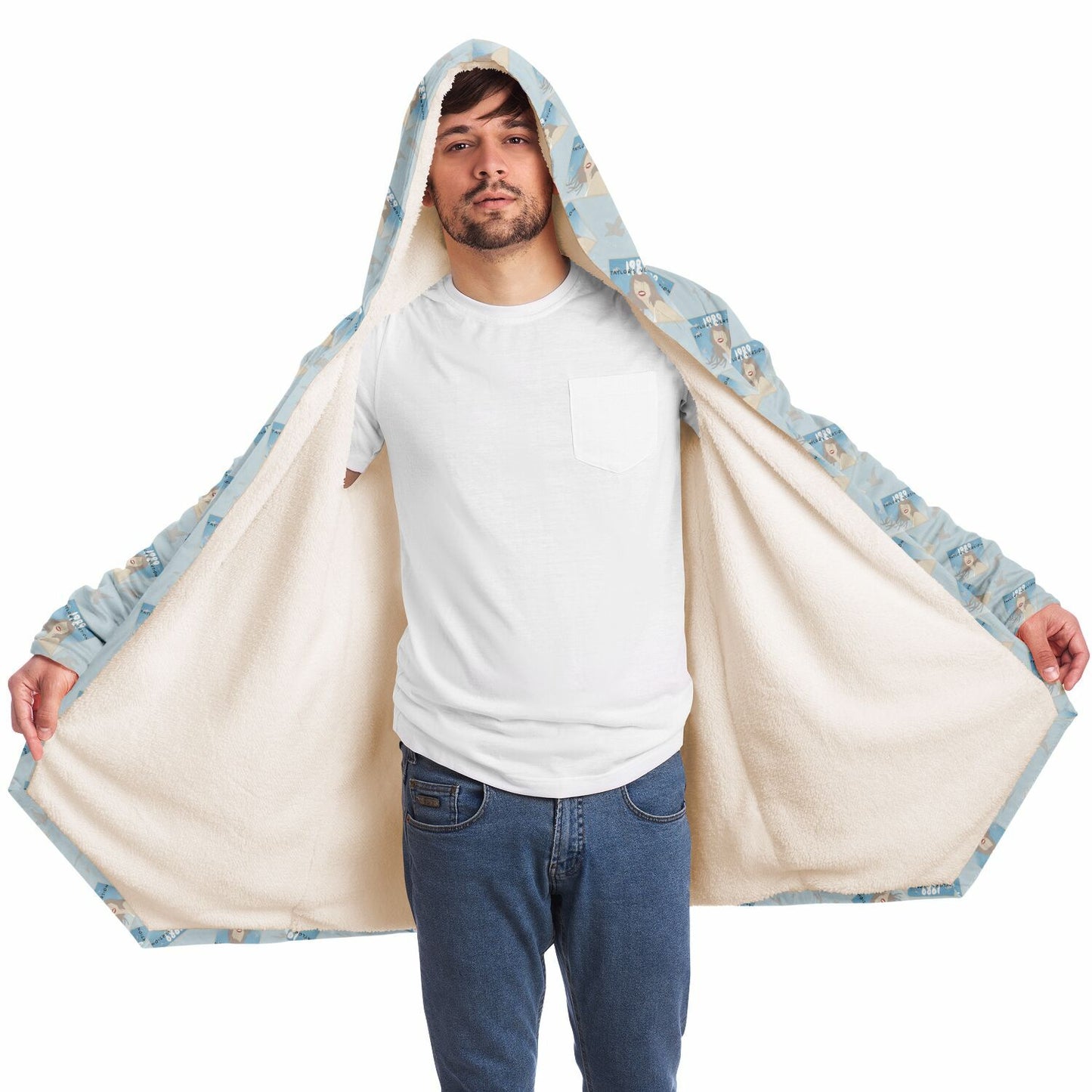 1989 Polaroid TSwift Fleece Lined Hooded Cloak