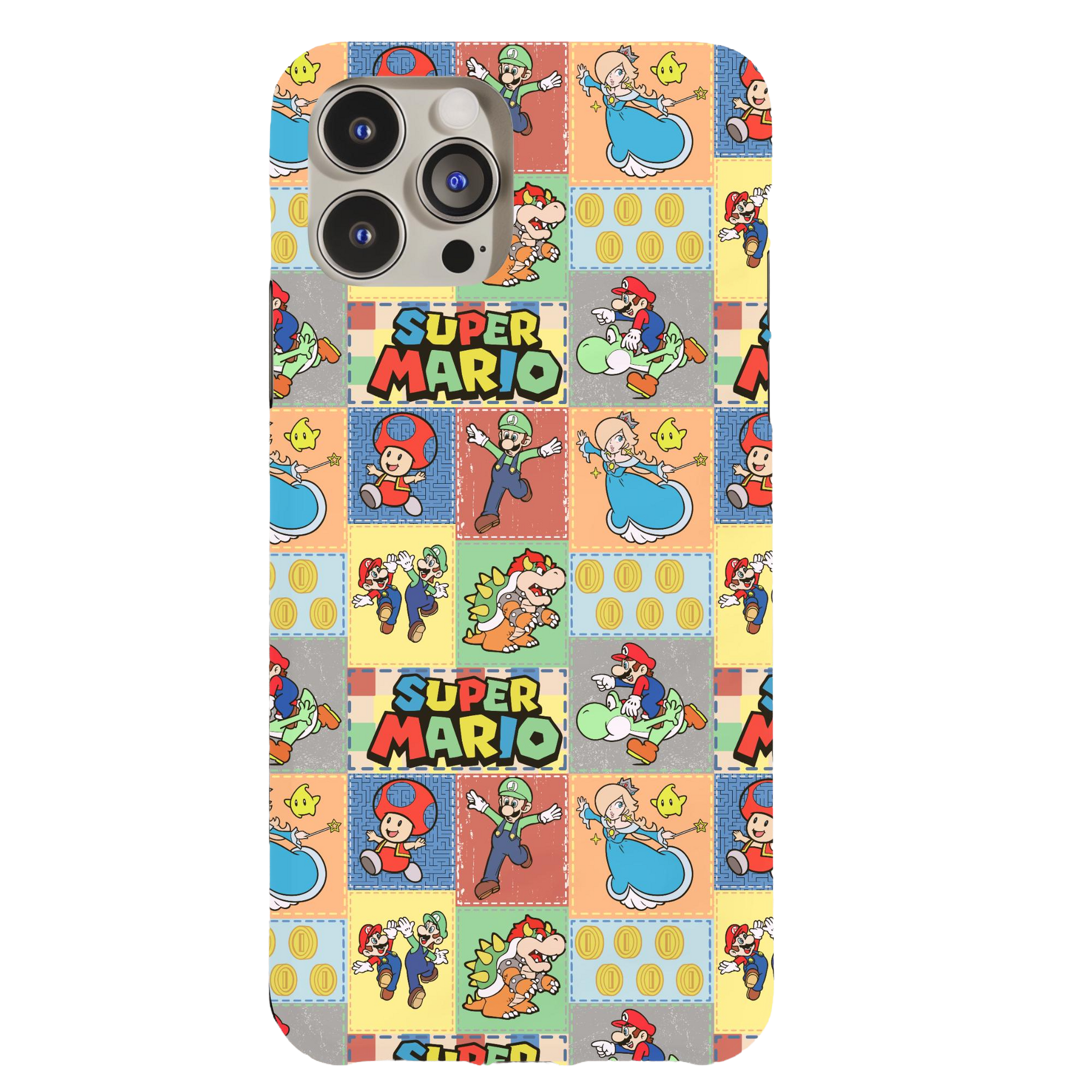 a phone case with an image of a cartoon character