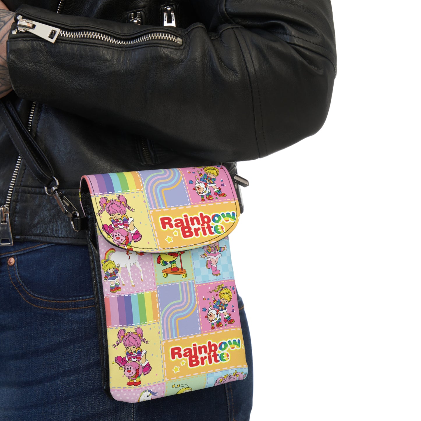 Rainbow Brite Patchwork Cell Phone Wallet Bag