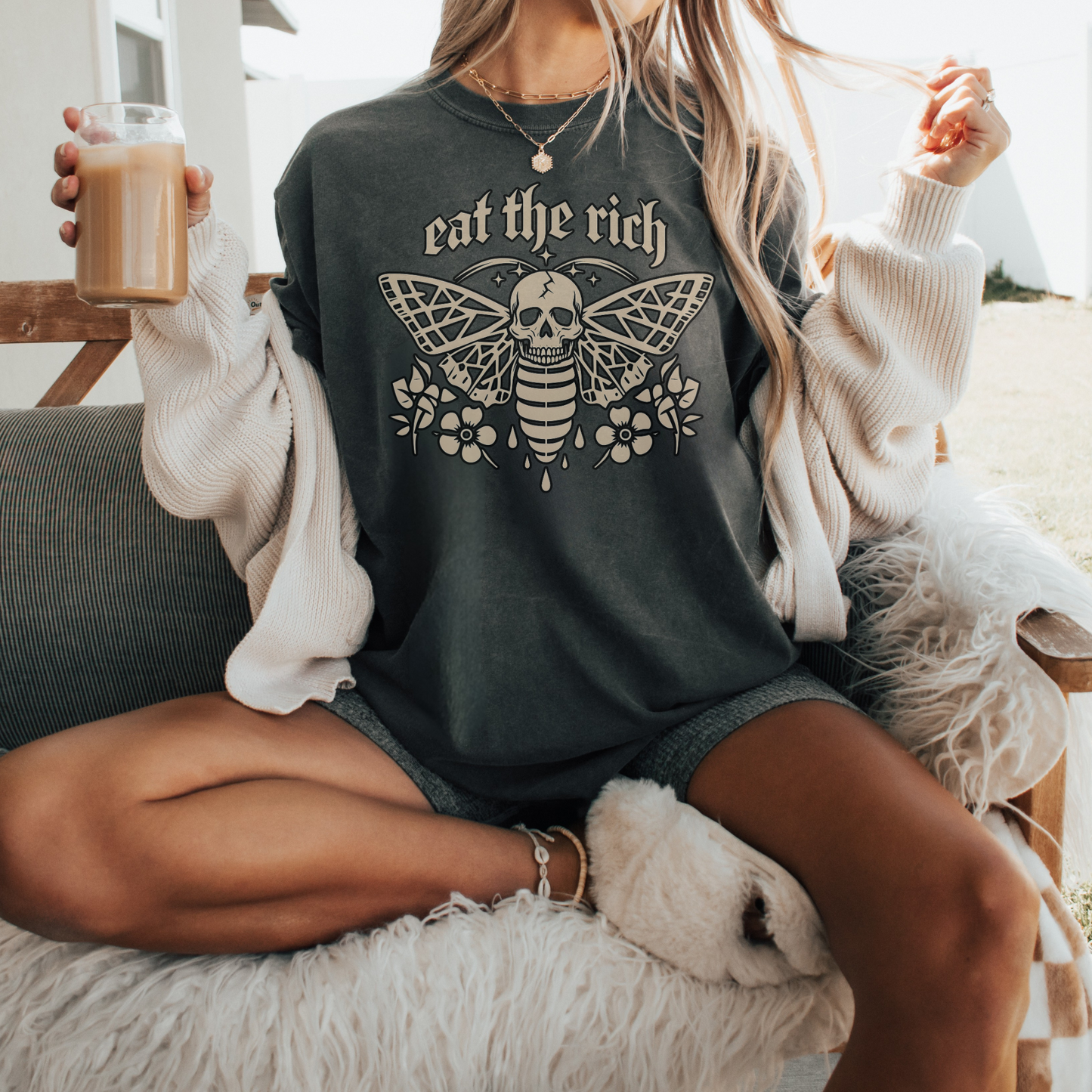 Eat The Rich Comfort Colors® Shirt Sweatshirt
