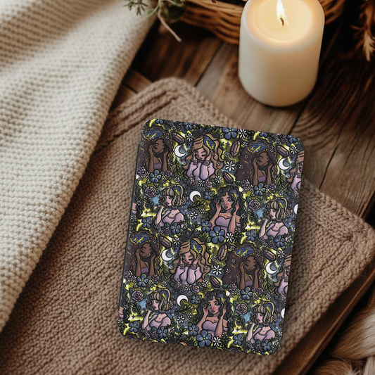 Invisible Illness Migraines Leather Kindle Case with Hand Strap