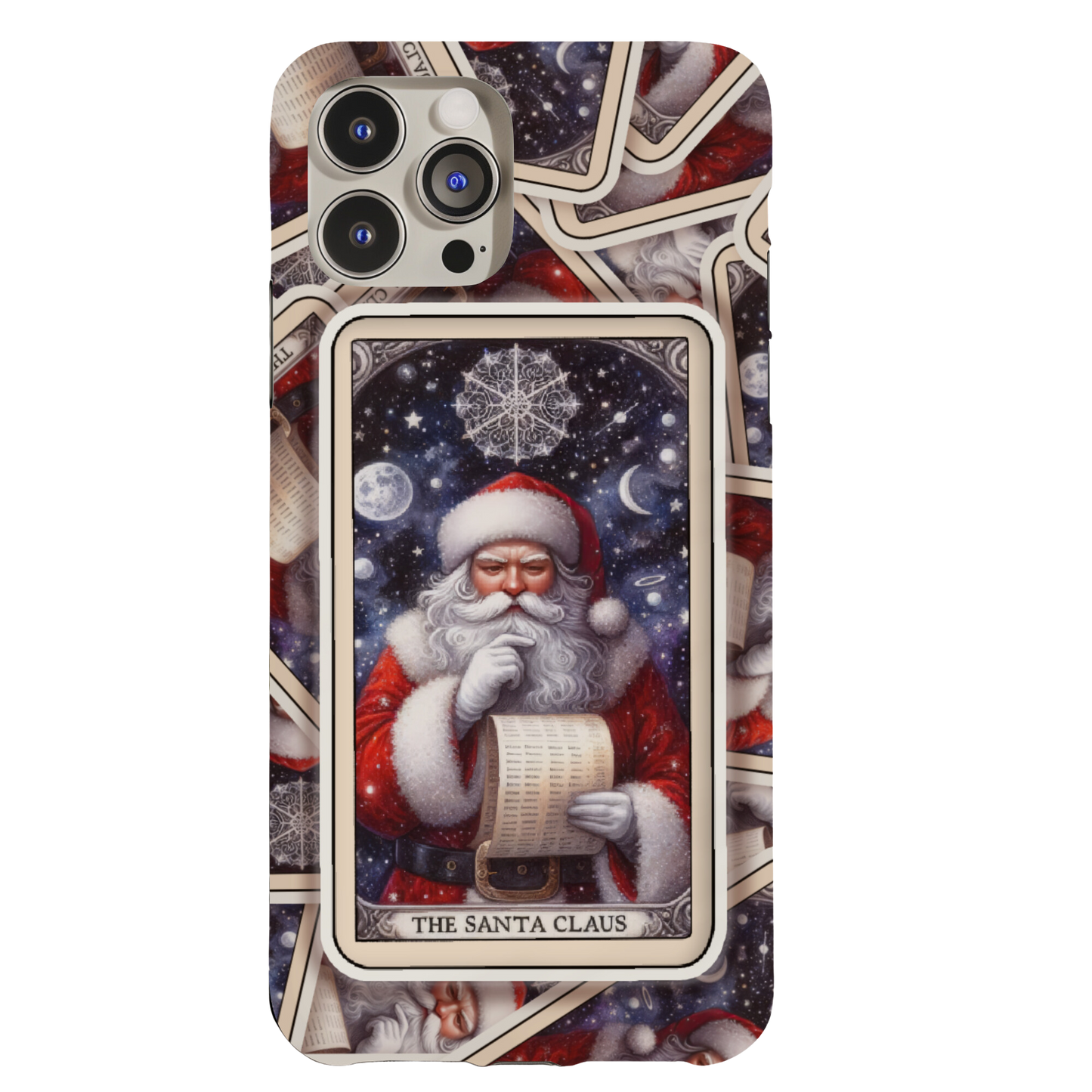 Santa Claus Tarot Card Phone Case