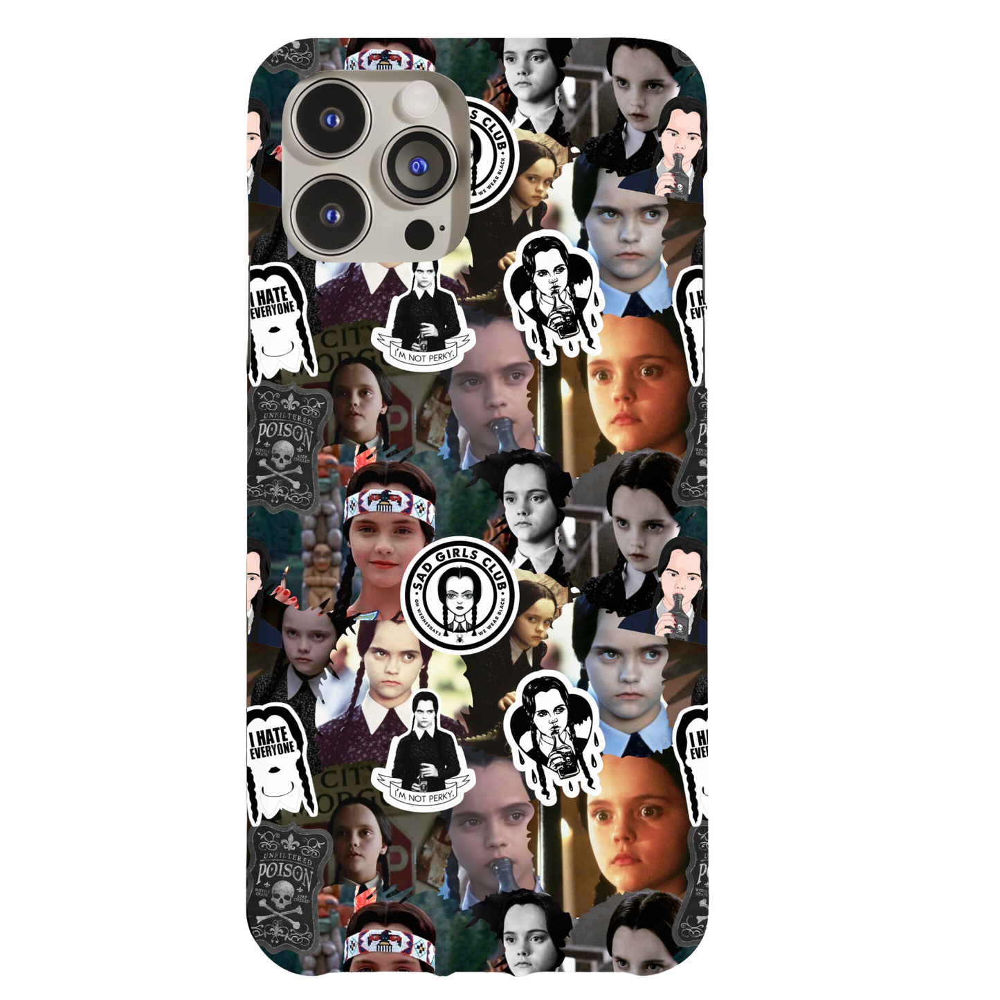 Wednesday Adams Collage Phone Case