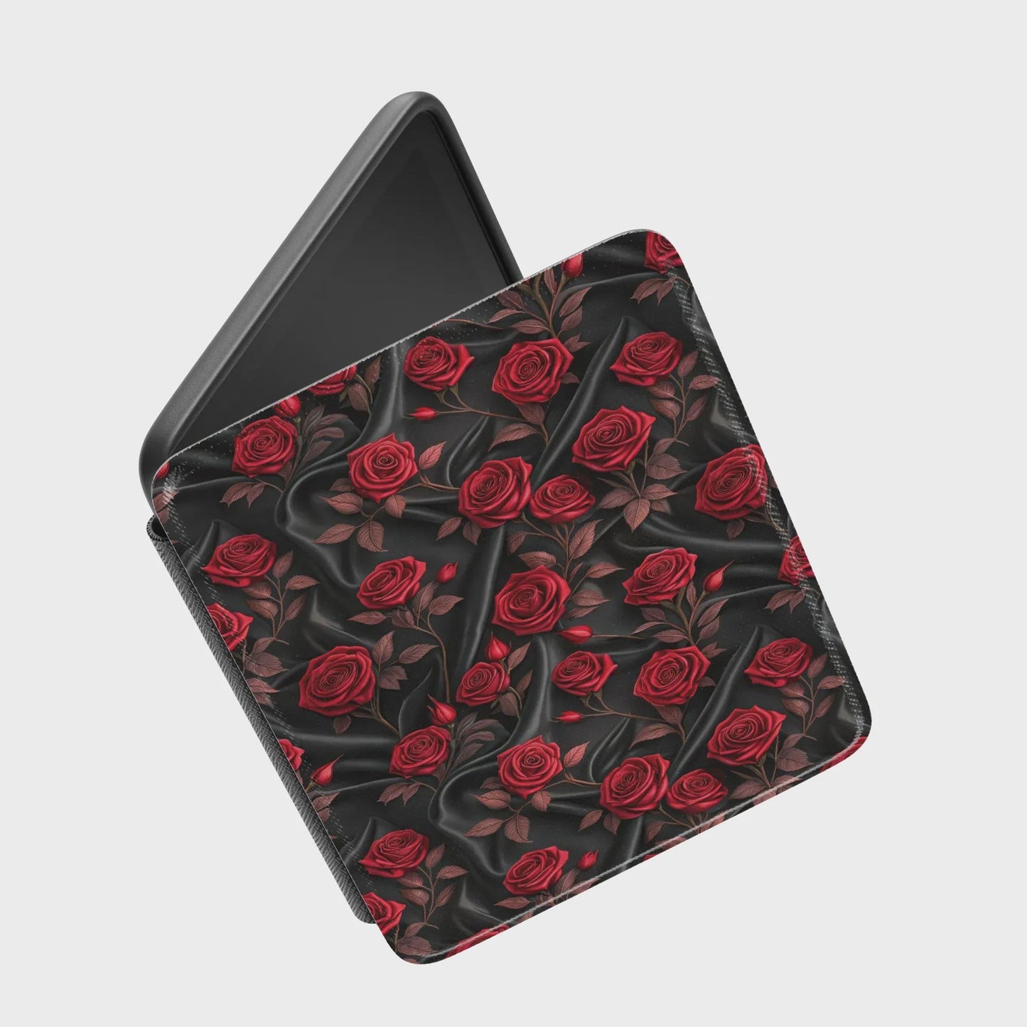 Gothic Vampire Roses Leather Kindle Case with Hand Strap