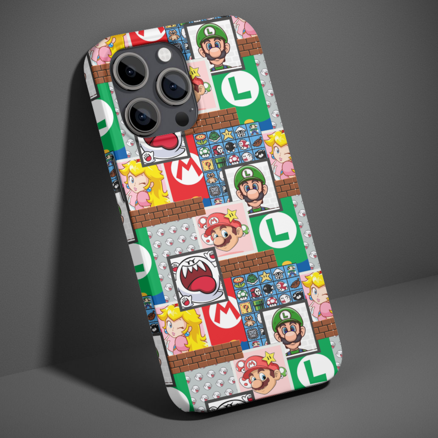 Super Mario Patchwork Bold Phone Case