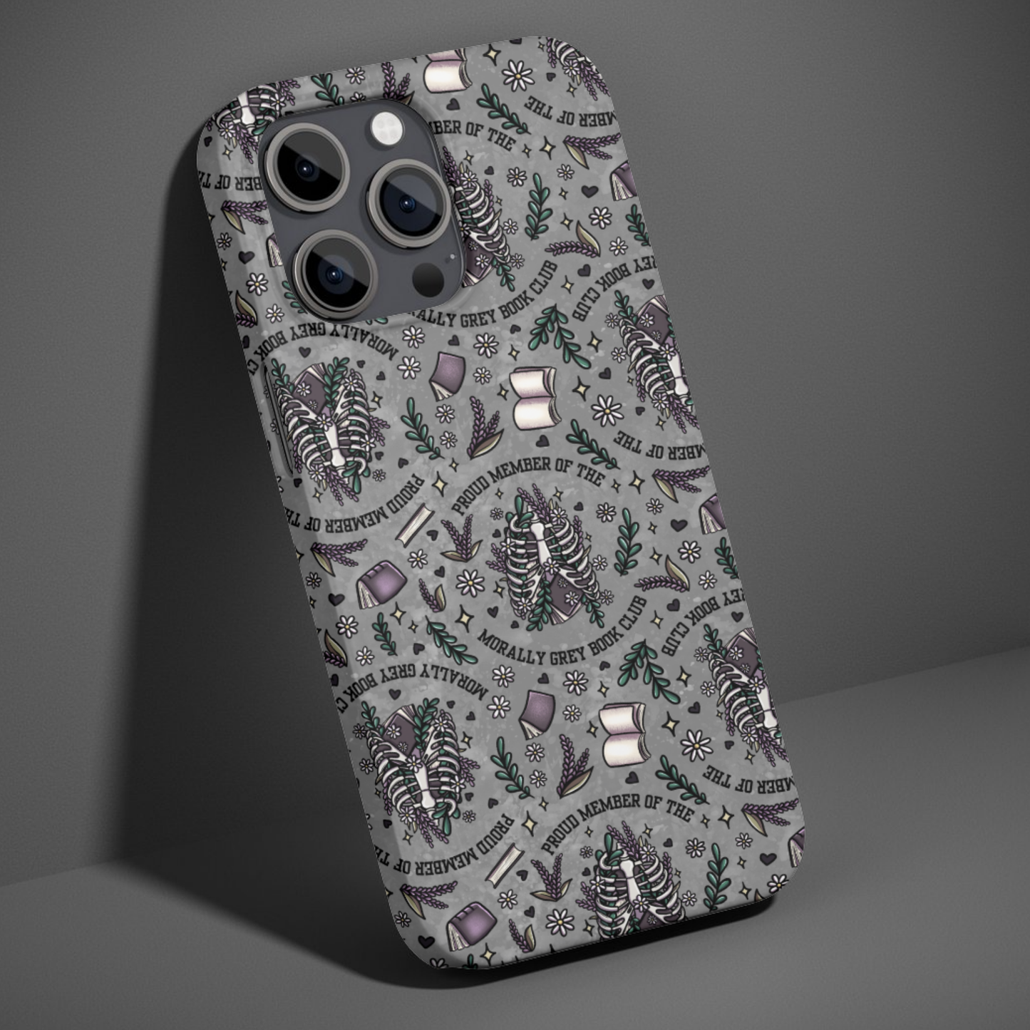 Morally Grey Book Club Member Phone Case