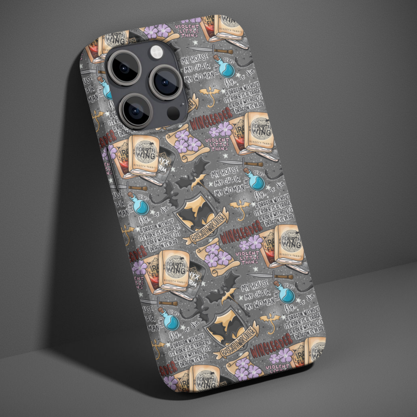 Fourth Wing Fly or Die Phone Case