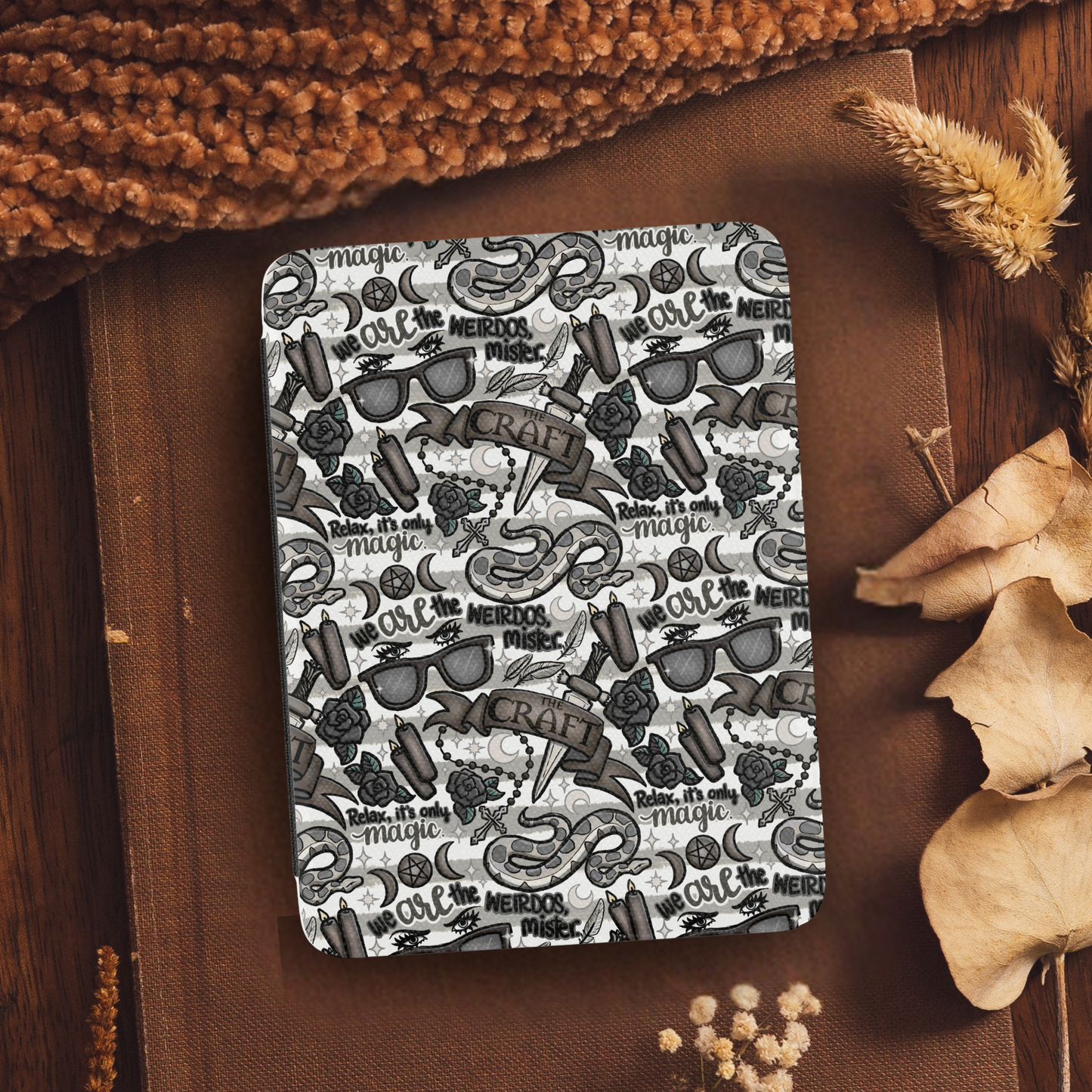 The Craft Weirdos Leather Kindle Case with Hand Strap