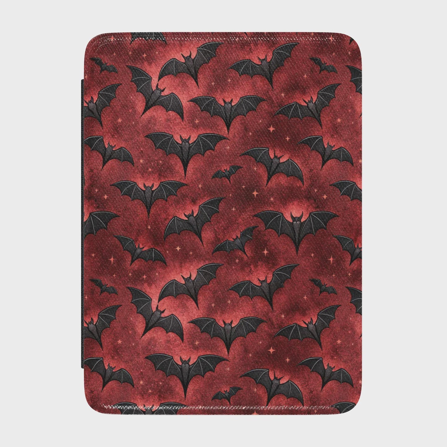 Gothic Vampire Bats Leather Kindle Case with Hand Strap
