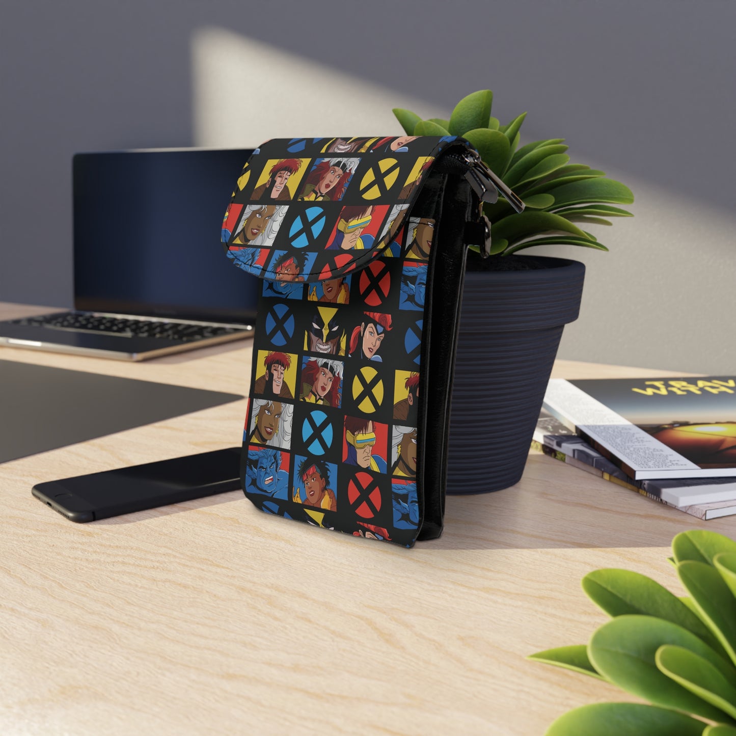 Xmen Cartoon Cell Phone Wallet Bag