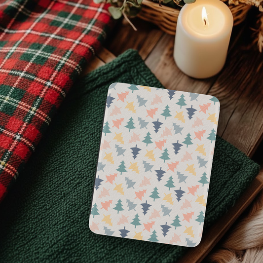Christmas Tree Pattern Leather Kindle Case with Hand Strap