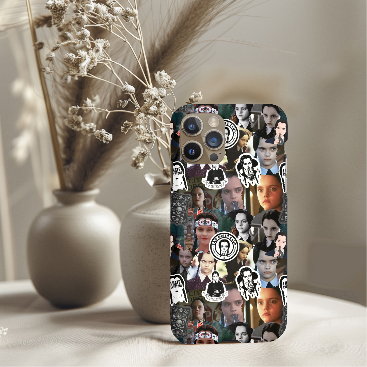 Wednesday Adams Collage Phone Case