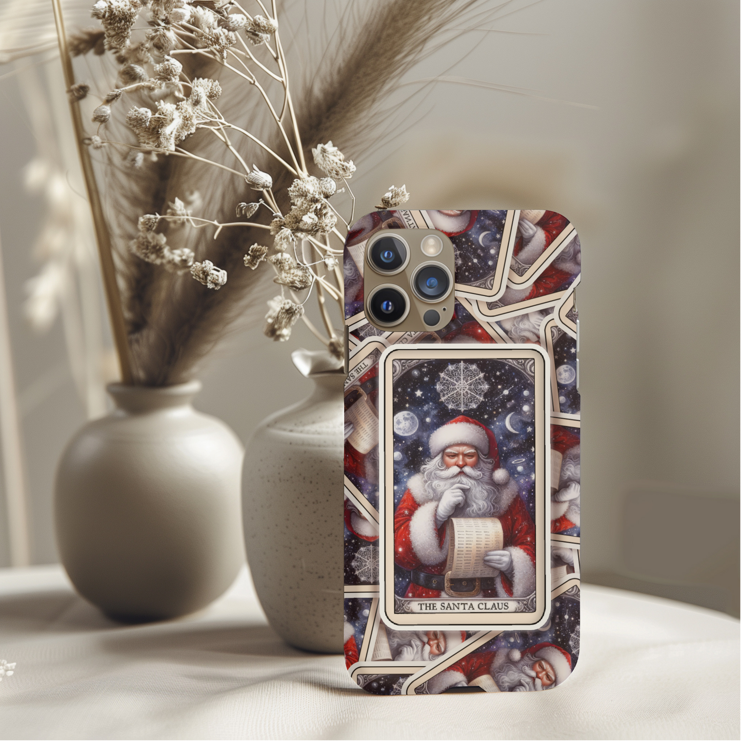 Santa Claus Tarot Card Phone Case