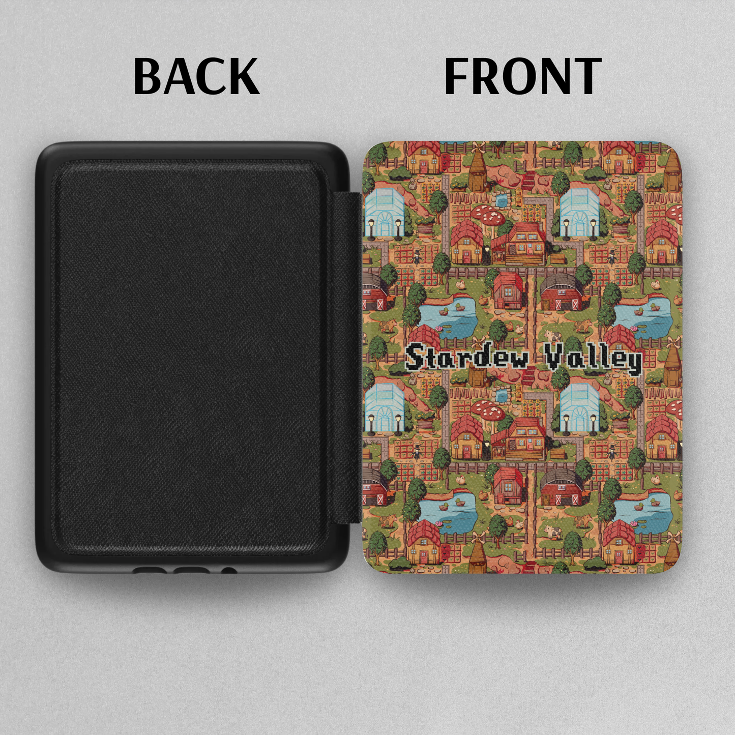 Stardew Valley Farm Leather Kindle Case with Hand Strap