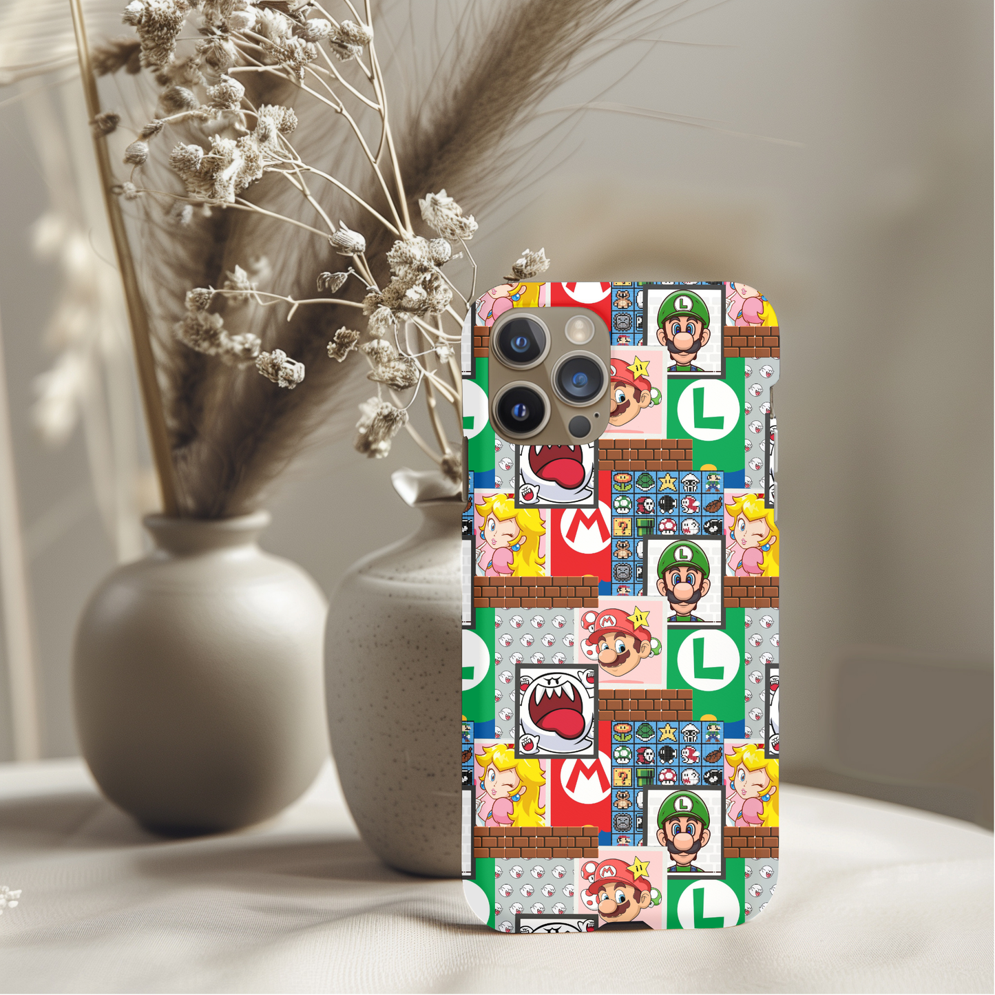 Super Mario Patchwork Bold Phone Case