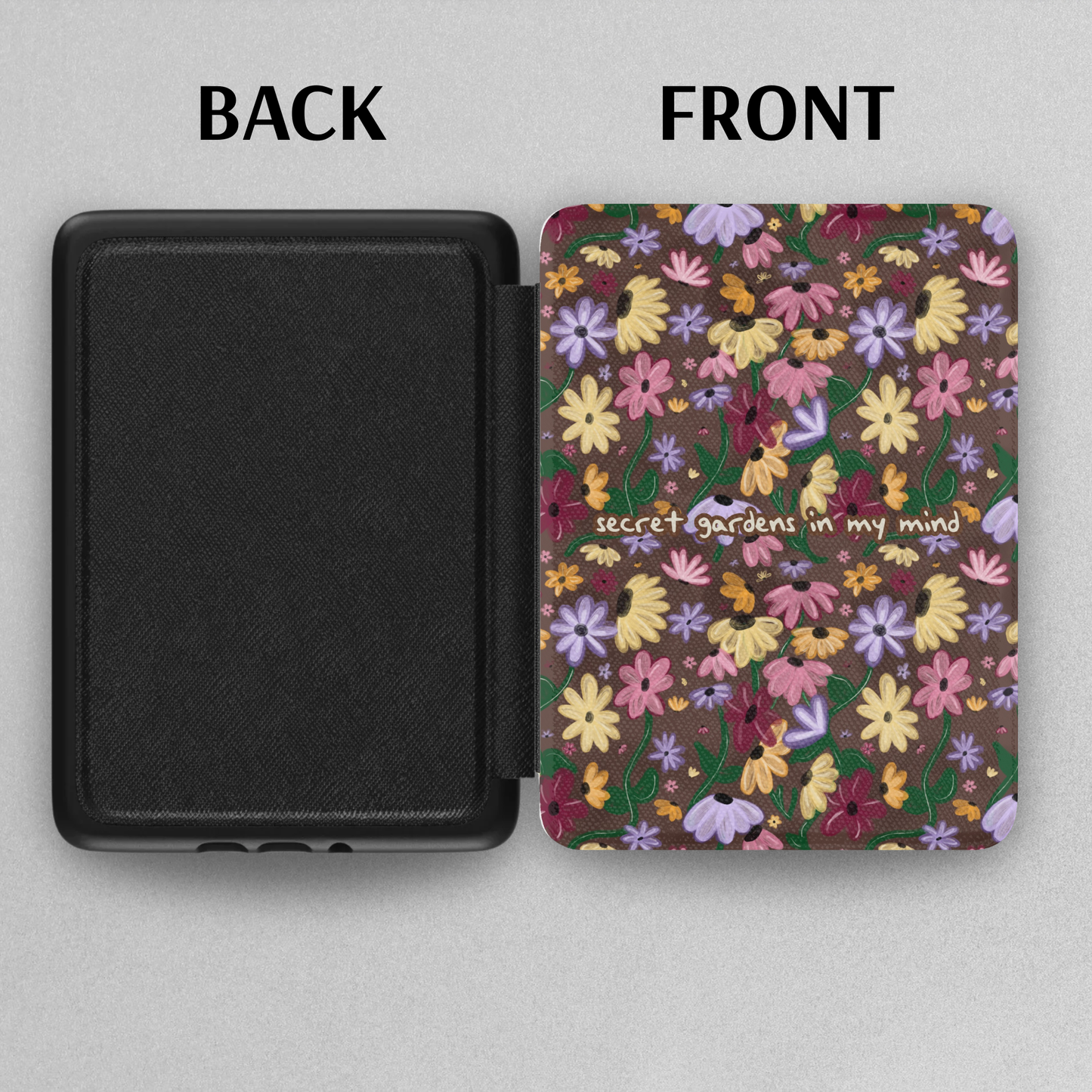 Secret Song Floral Secret Garden Swiftie Leather Kindle Case with Hand Strap