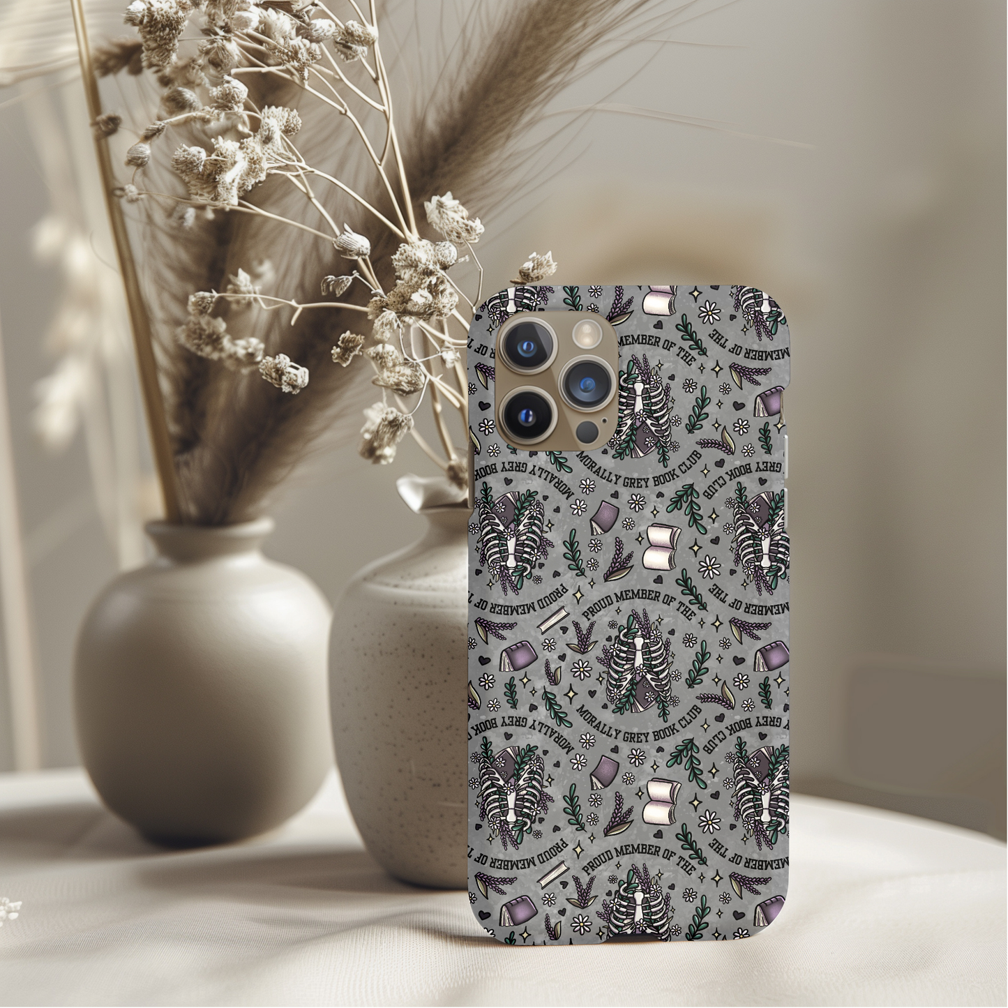 Morally Grey Book Club Member Phone Case