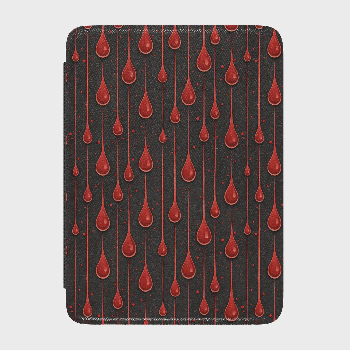Gothic Vampire Blood Drips Leather Kindle Case with Hand Strap