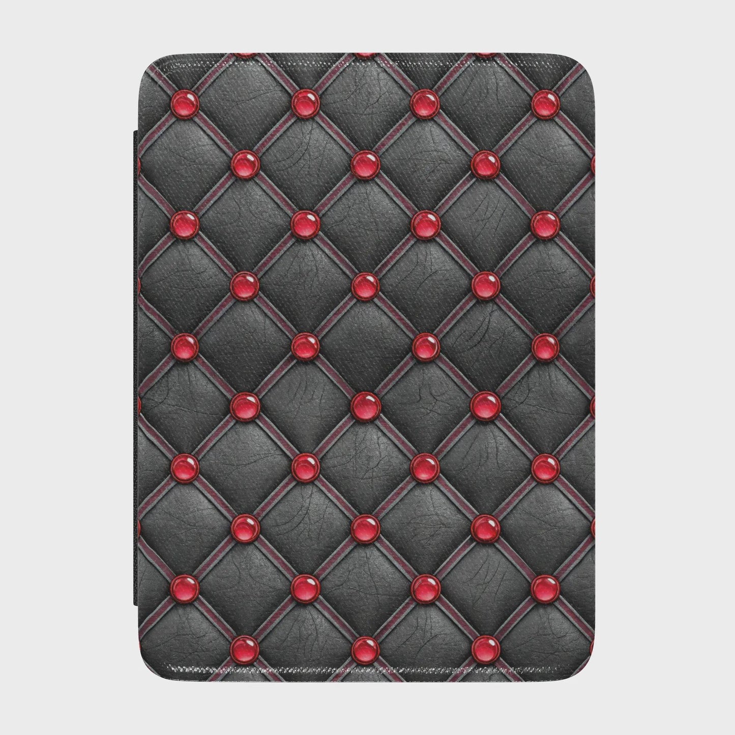 Gothic Black Vampire Leather Kindle Case with Hand Strap