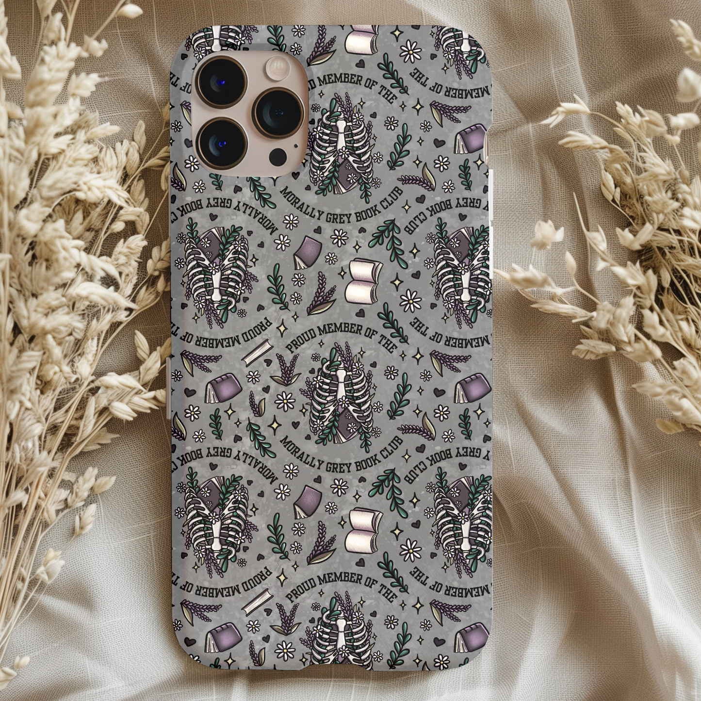 Morally Grey Book Club Member Phone Case